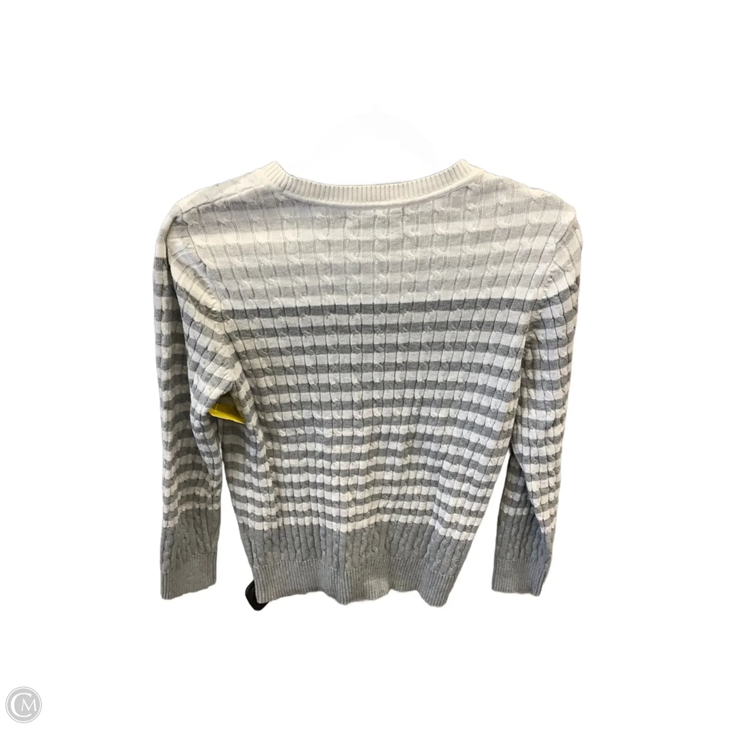 Sweater By Karen Scott In Striped Pattern, Size: M