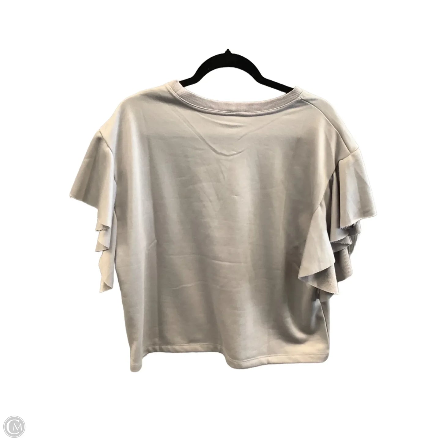 Top Short Sleeve By Wishlist In Grey, Size: S