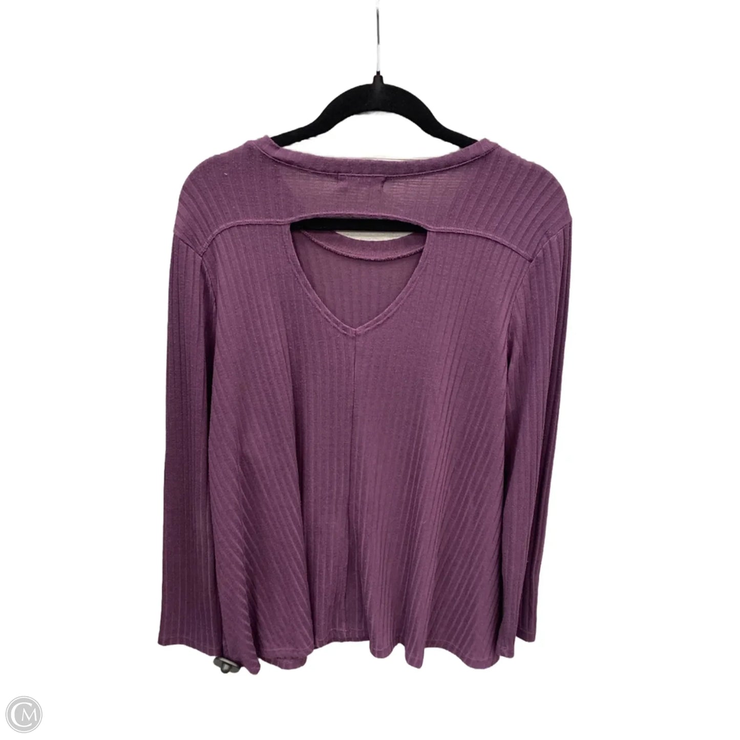 Top Long Sleeve By Awake In Purple, Size: L