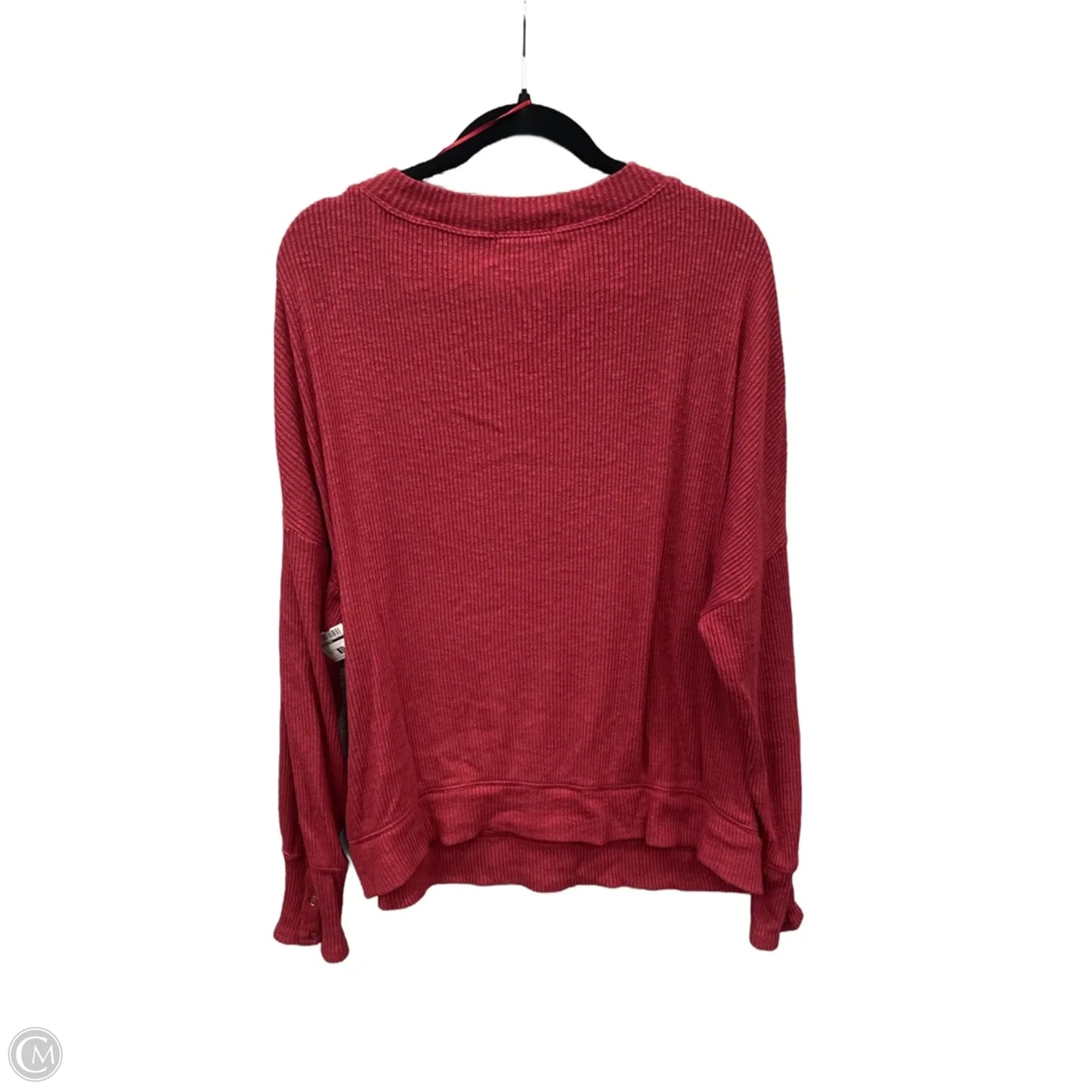 Top Long Sleeve By Nine Britton In Red, Size: 1x