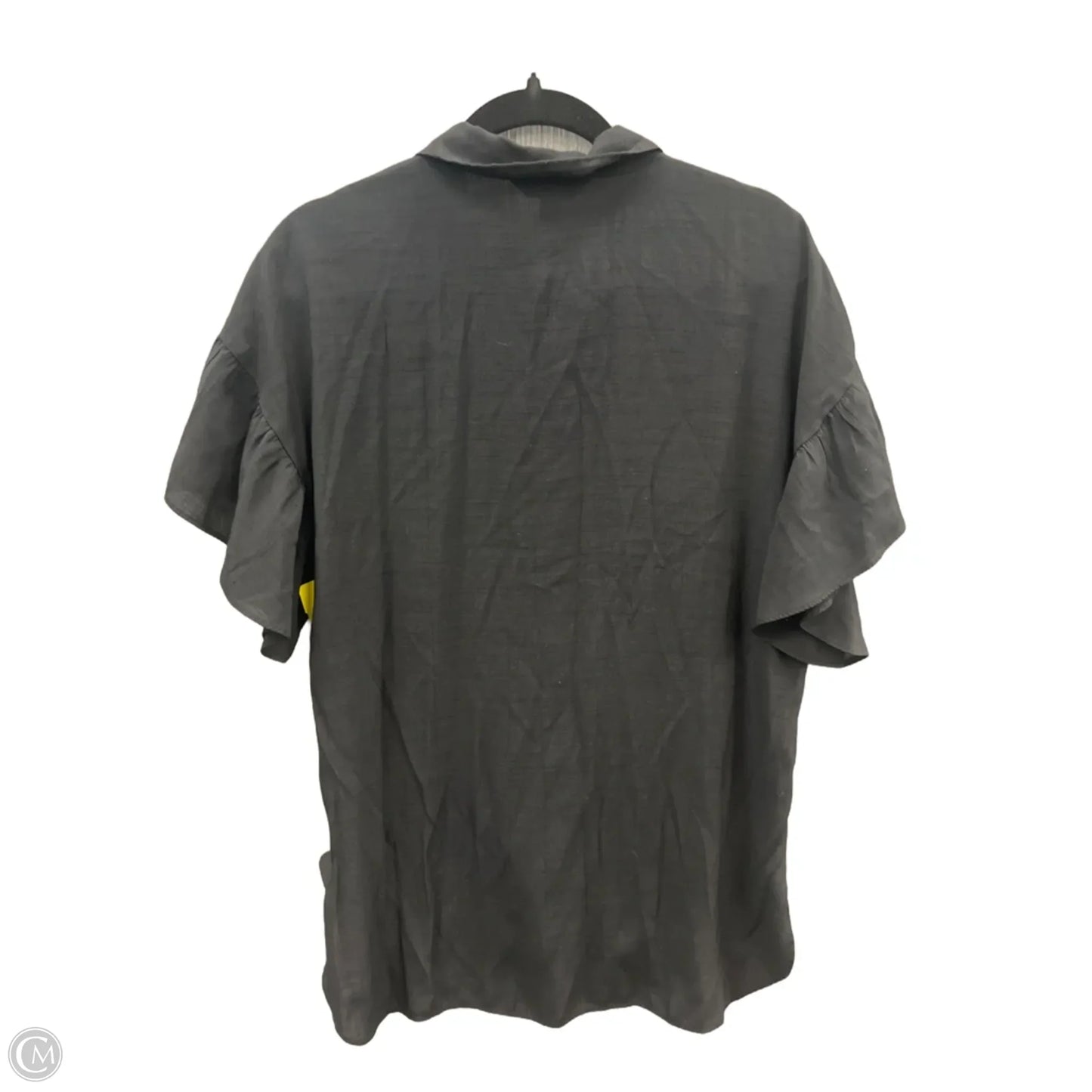 Top Short Sleeve By Nine West Apparel In Black, Size: L