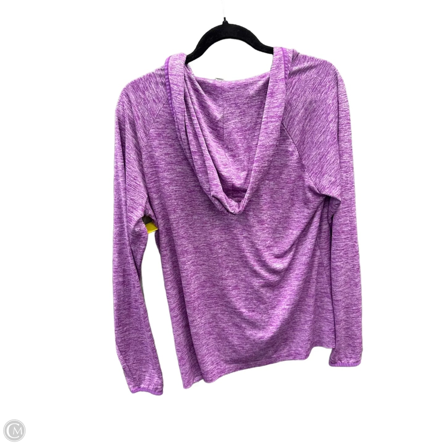 Athletic Top Long Sleeve Hoodie By Under Armour In Purple, Size: Xl