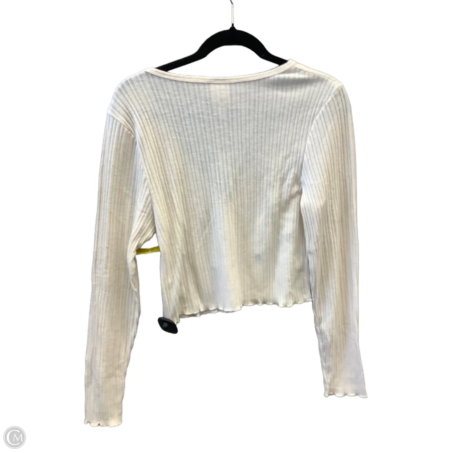 Top Long Sleeve By Self Esteem In Cream, Size: Xl