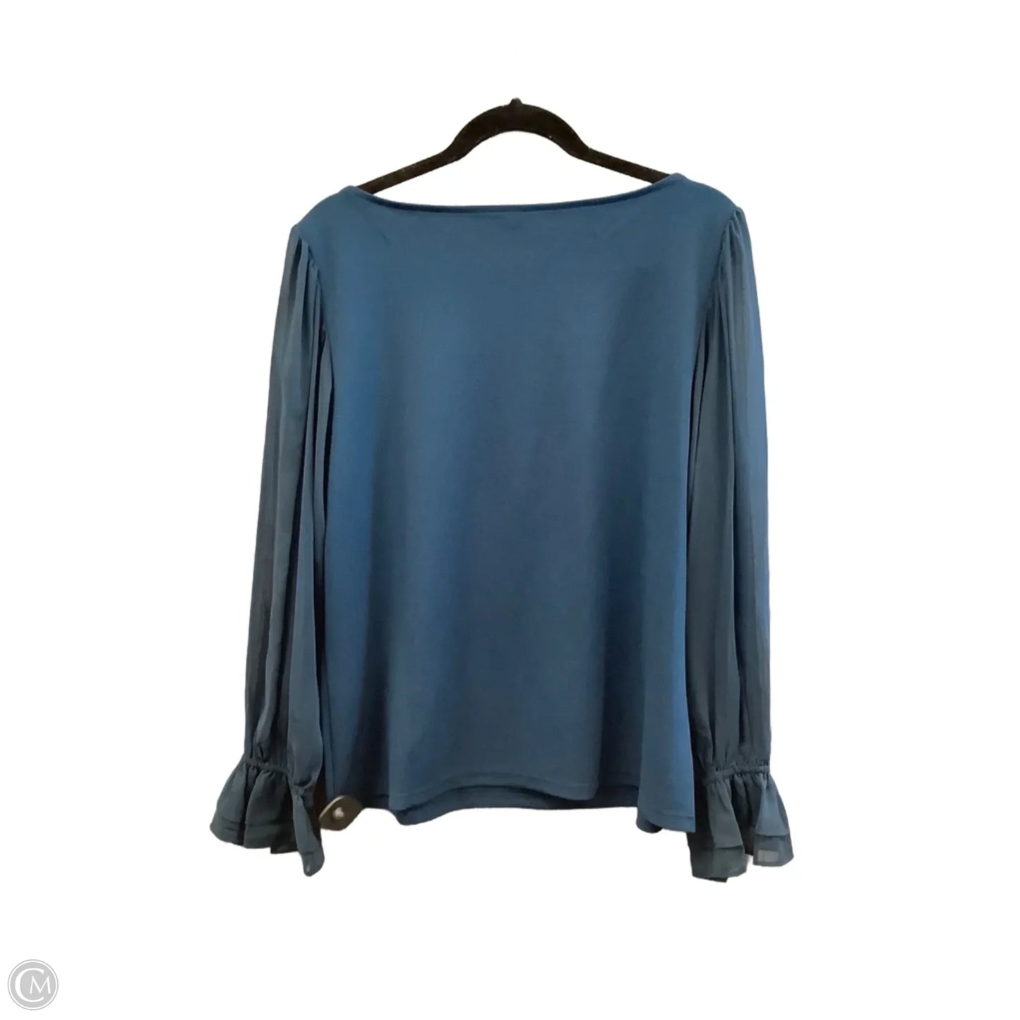 Top Long Sleeve By Ann Taylor In Blue, Size: Xl