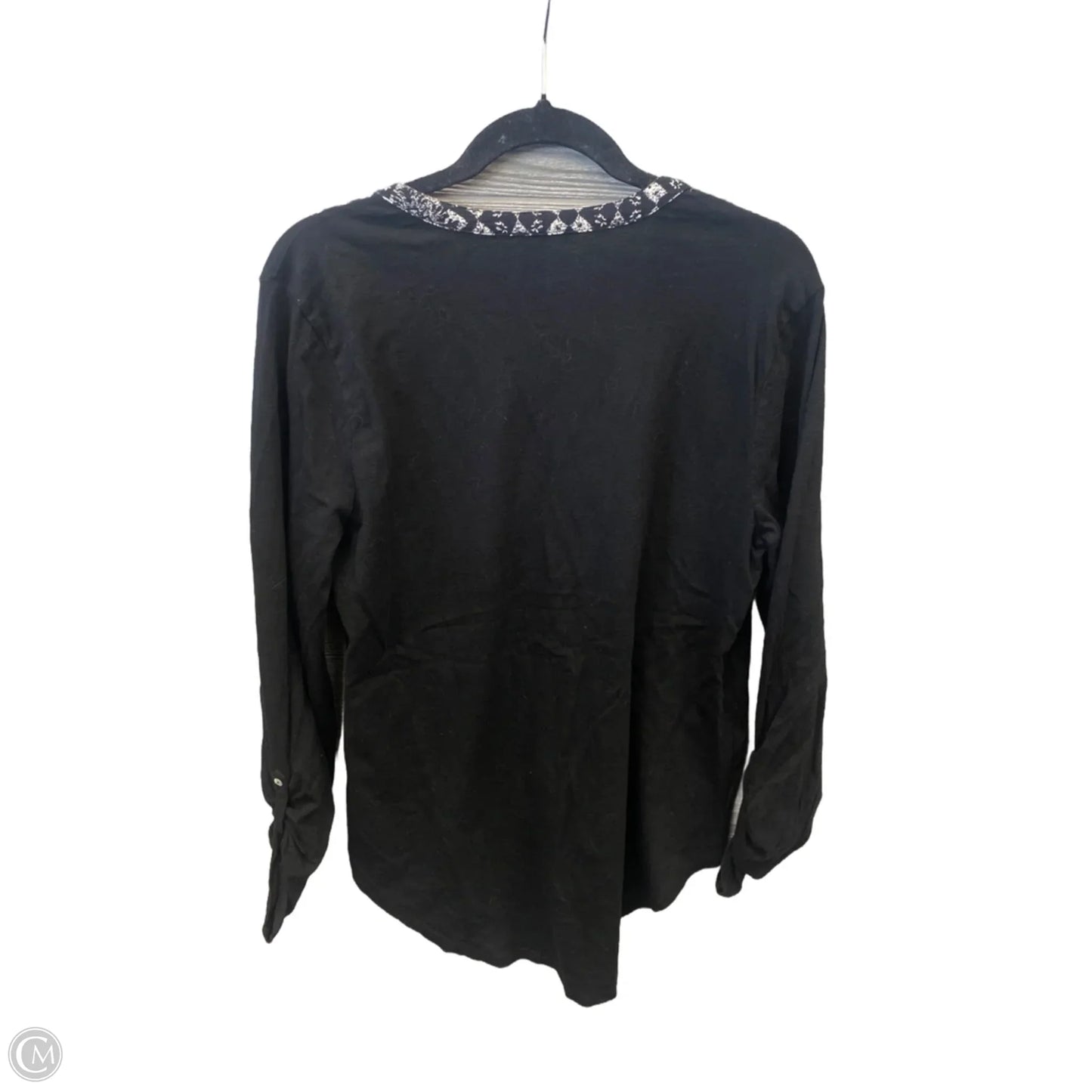 Top Long Sleeve By Lucky Brand In Black, Size: L