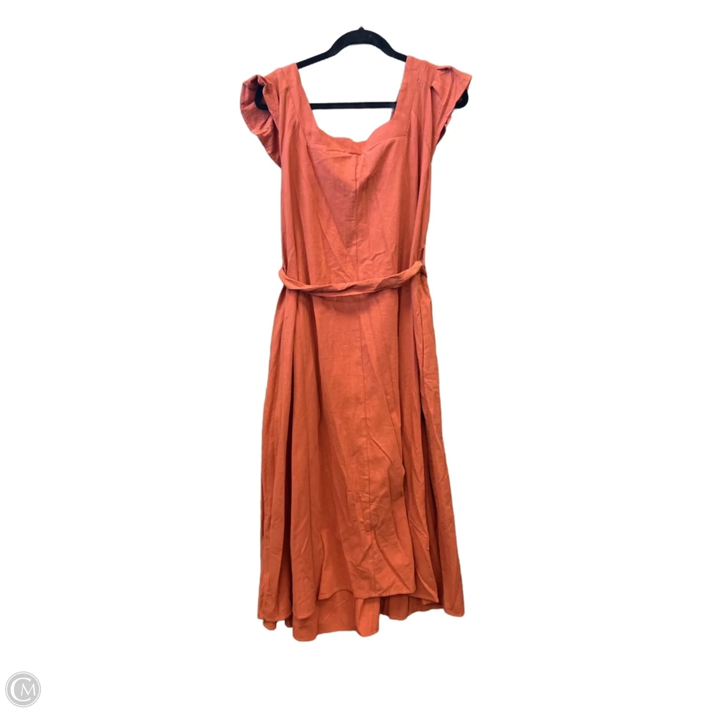 Dress Casual Midi By Bloomchic In Orange, Size: Xl