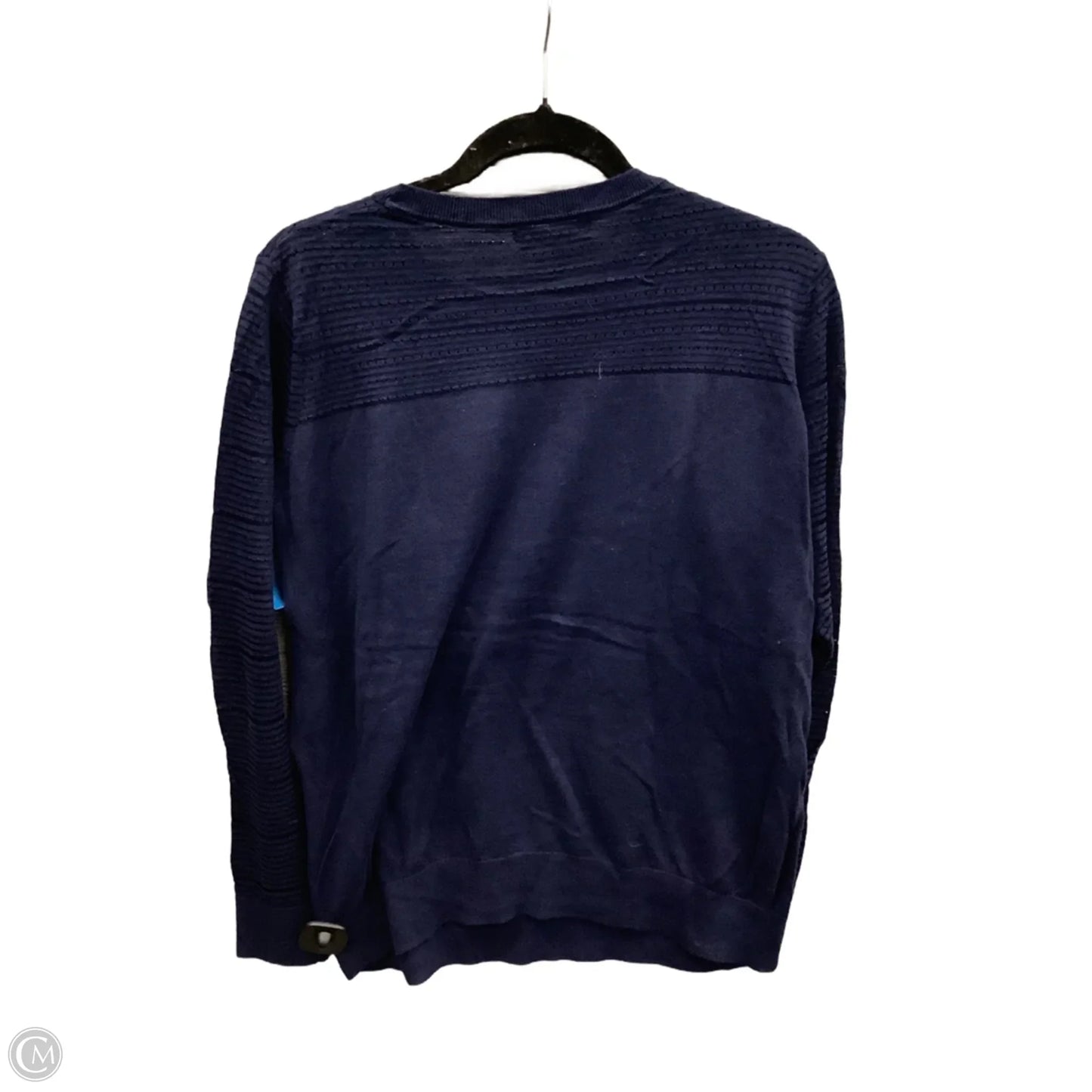 Top Long Sleeve By Banana Republic In Navy, Size: L