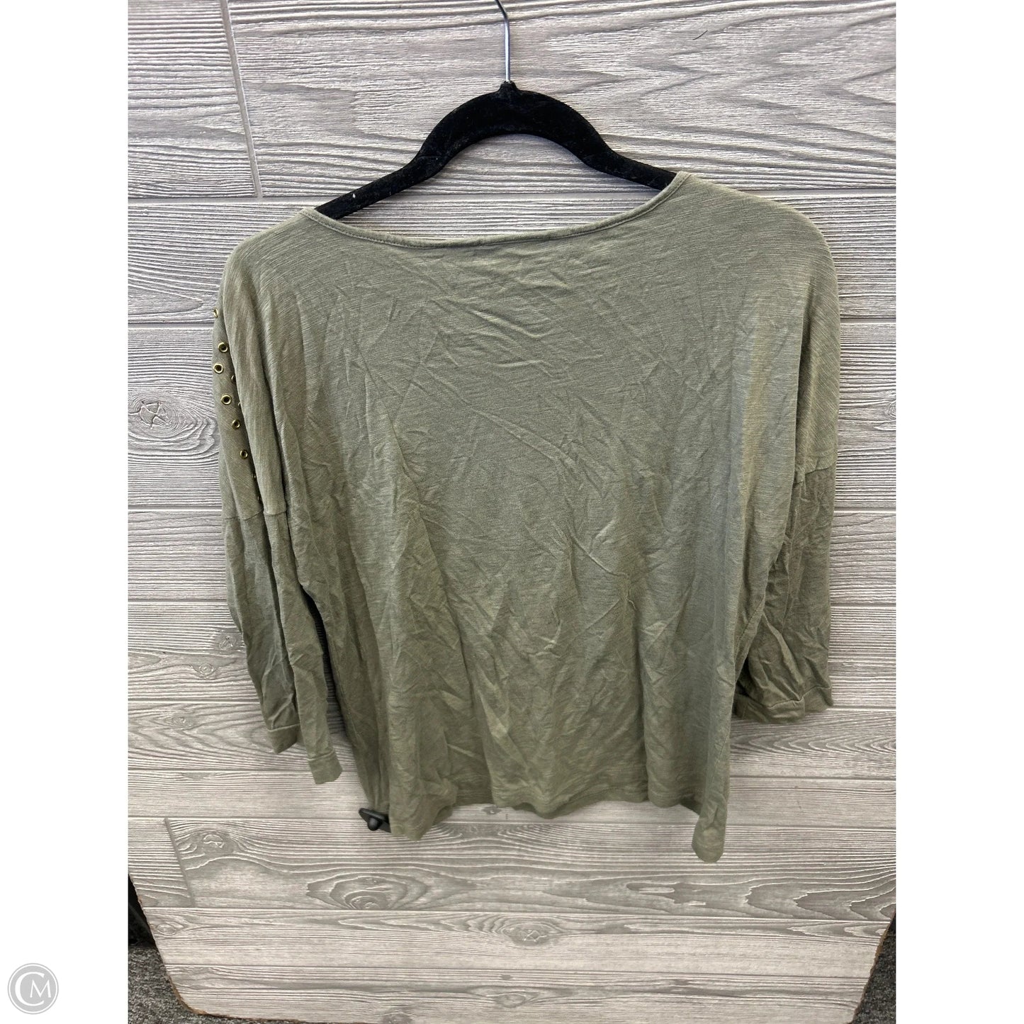 Top Long Sleeve By Chicos In Green, Size: M