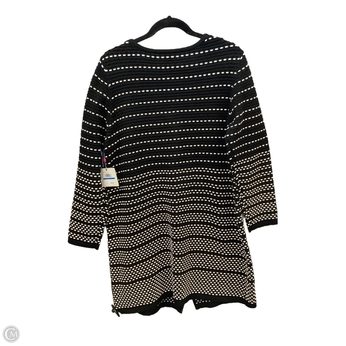 Dress Sweater By Rafaella In Black & White, Size: Xl
