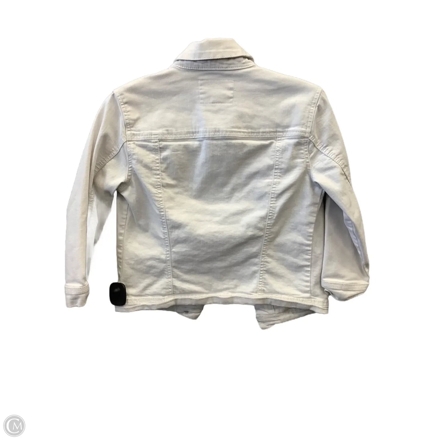 Jacket Denim By Kensie In White Denim, Size: Xs