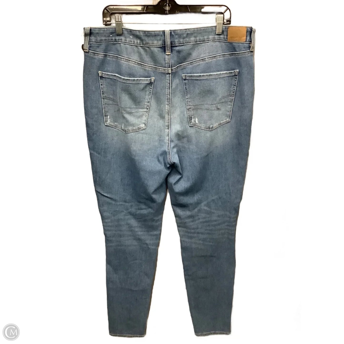 Jeans Jeggings By American Eagle In Blue Denim, Size: 16