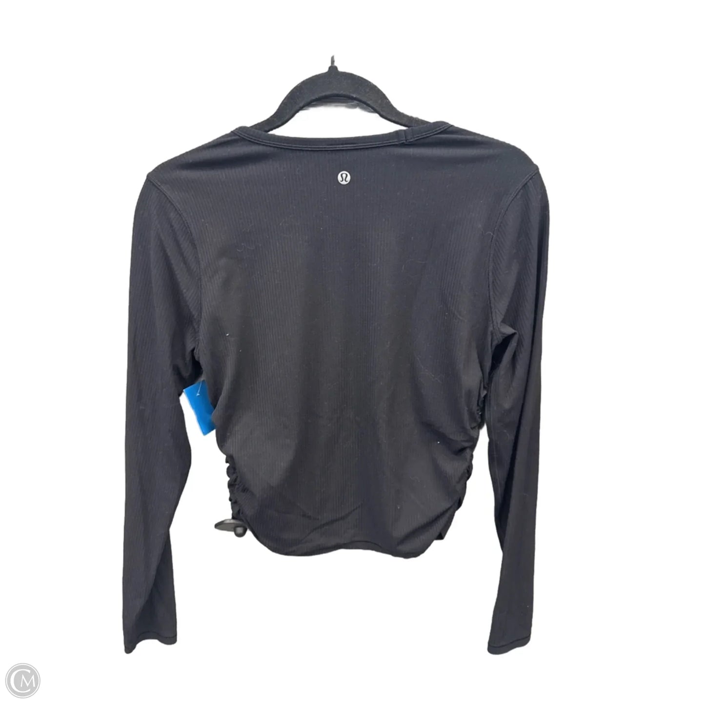 Athletic Top Long Sleeve Crewneck By Lululemon In Black, Size: 8