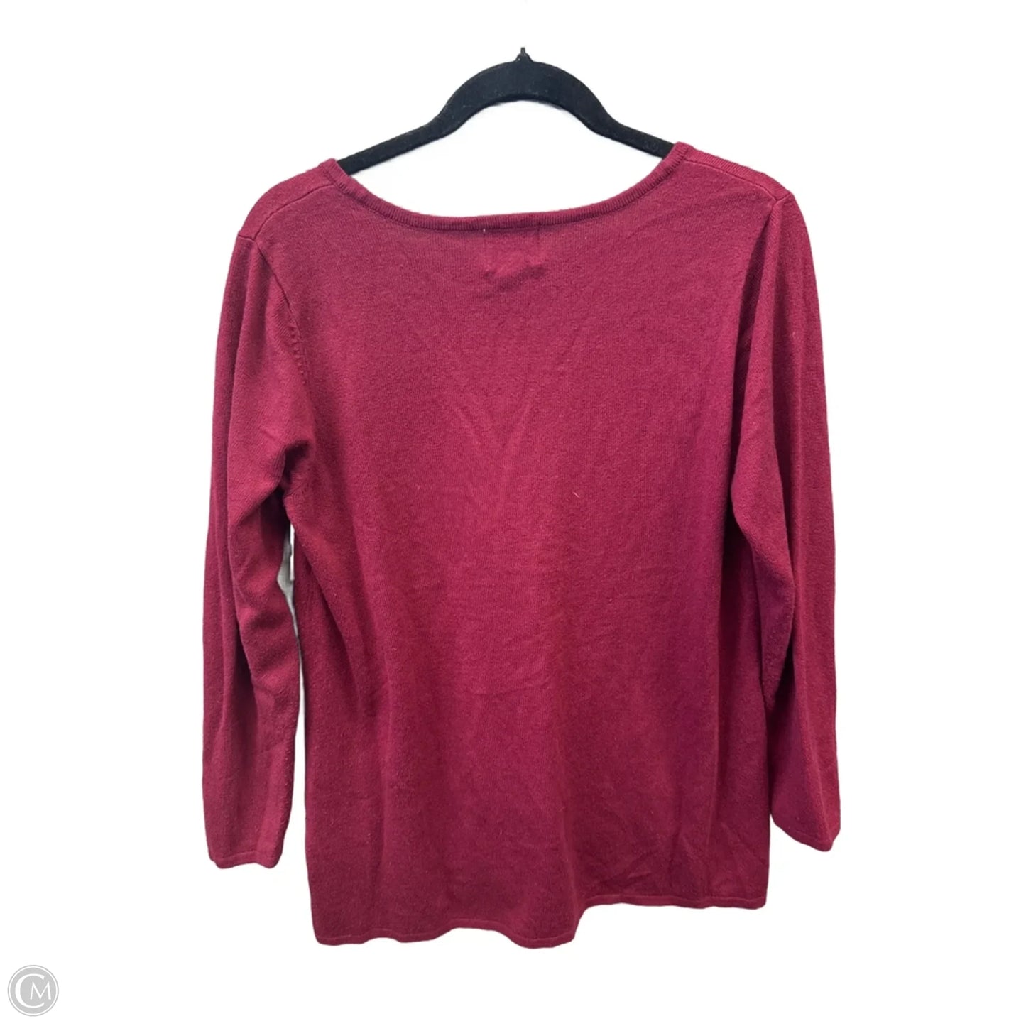 Top Long Sleeve By St Johns Bay In Purple, Size: L