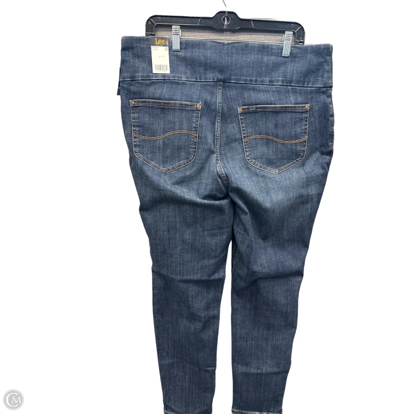 Jeans Jeggings By Lee In Blue Denim, Size: 20