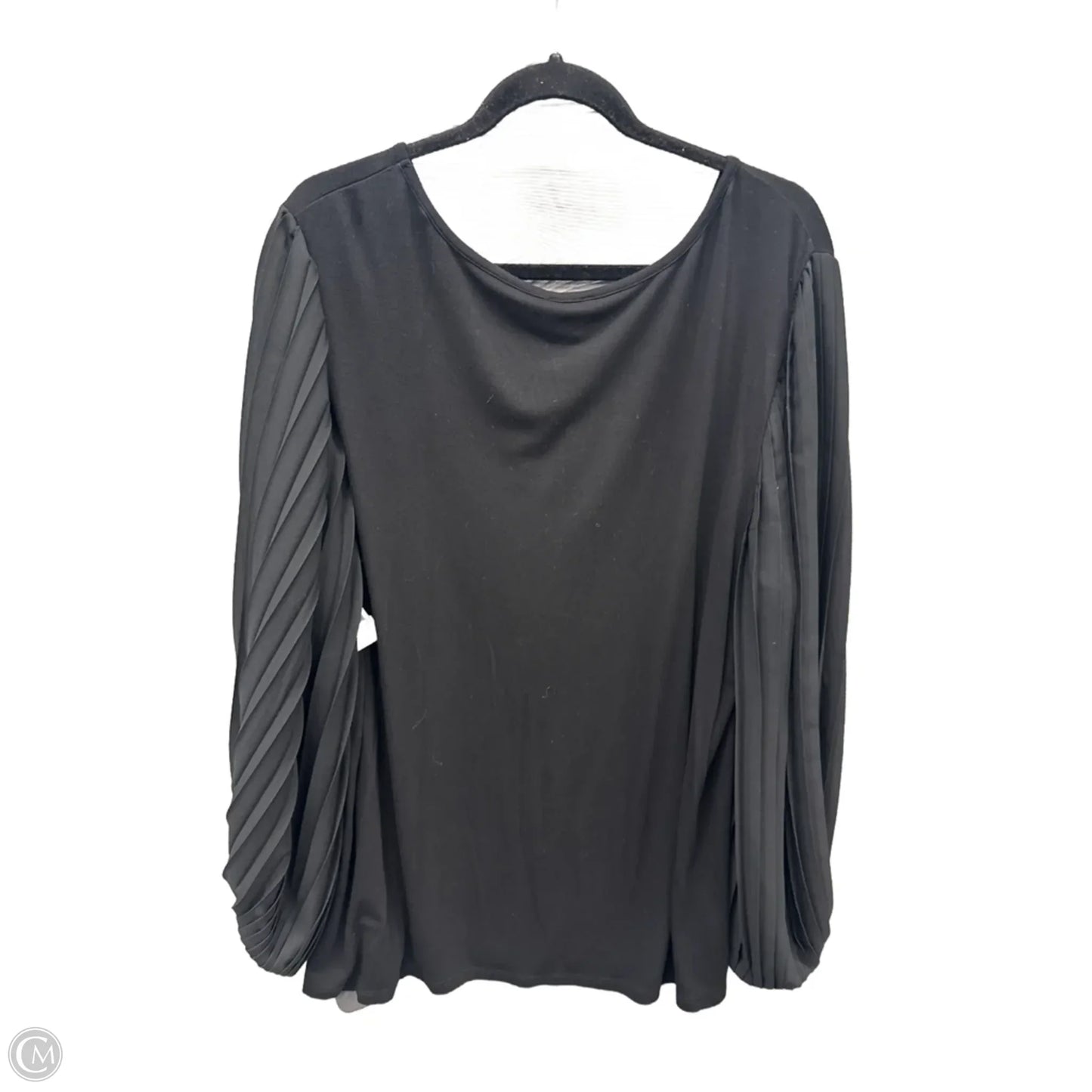 Top Long Sleeve By Talbots In Black, Size: 2x