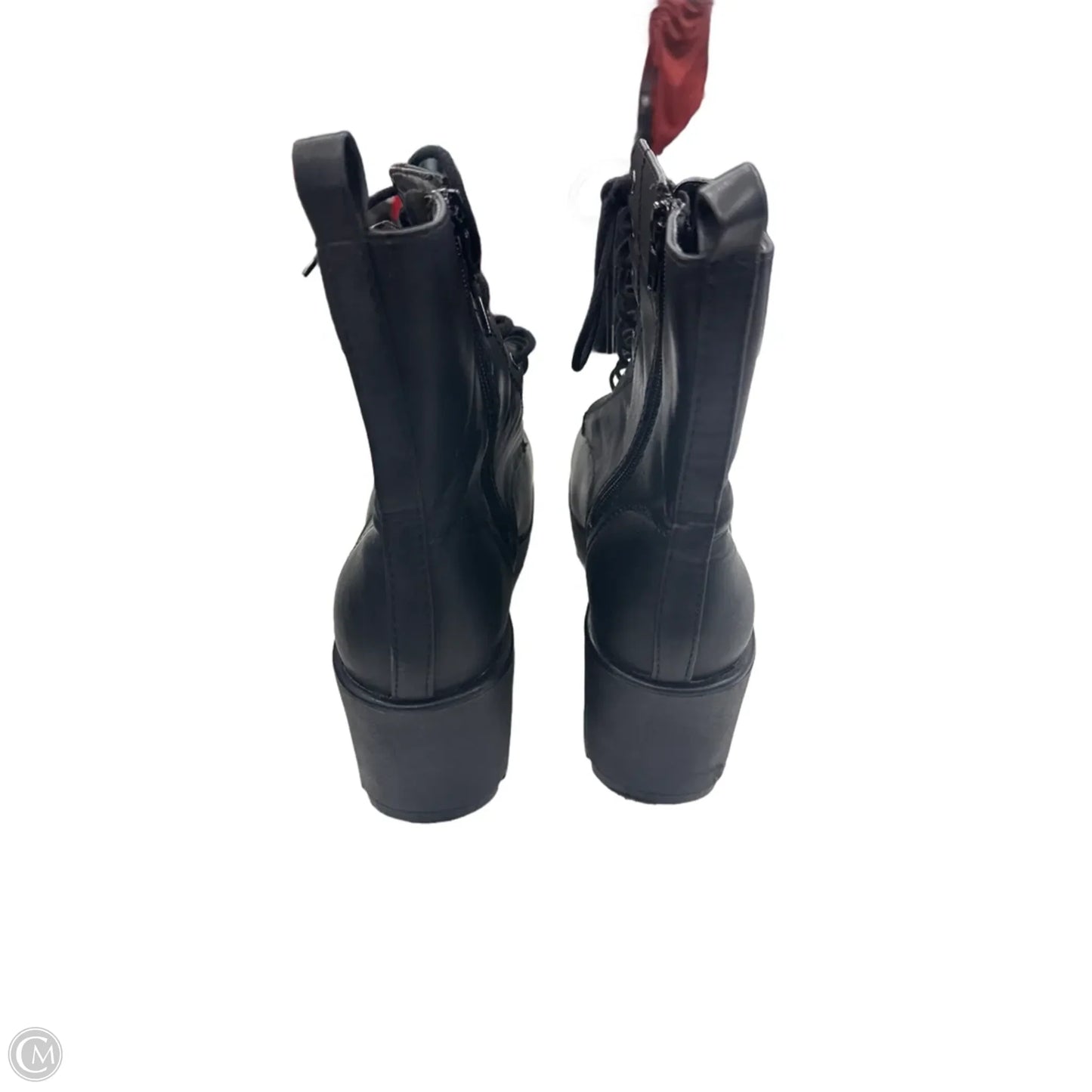 Boots Ankle Heels By Soda In Black, Size: 11