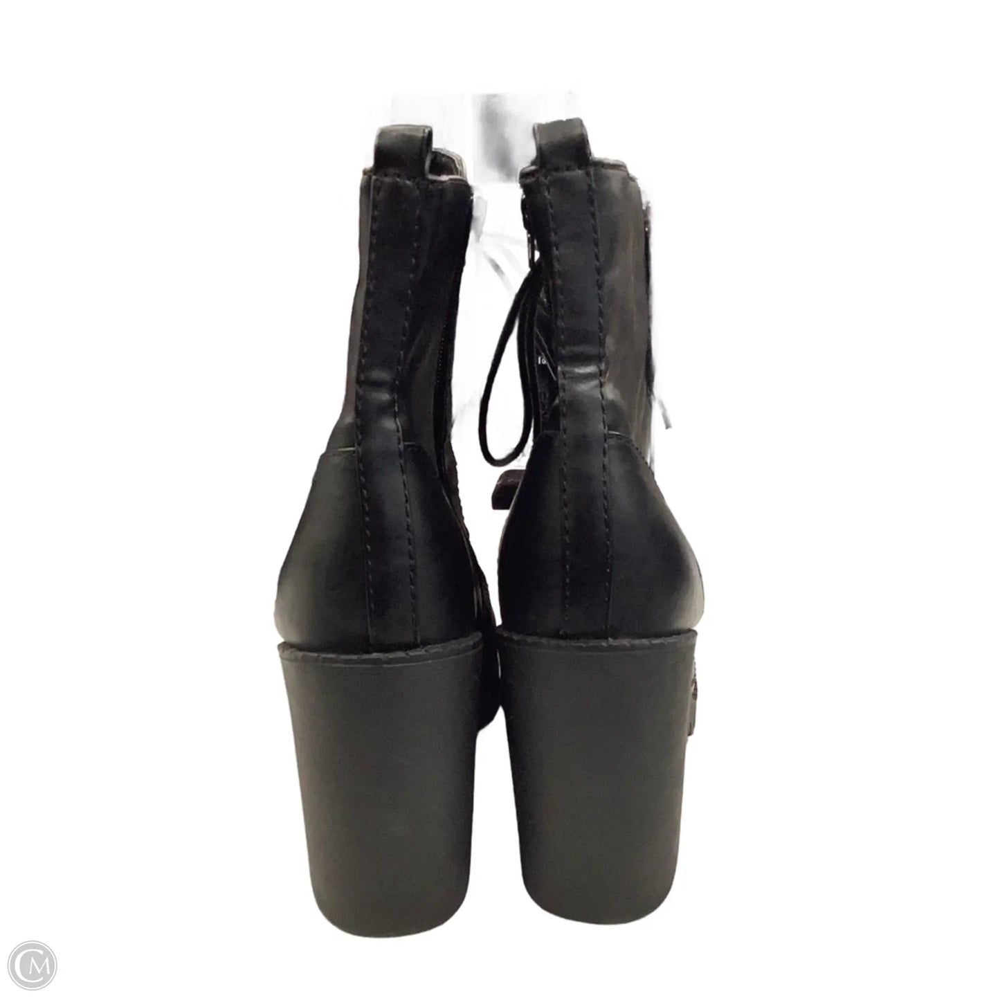 Boots Ankle Heels By Soda In Black, Size: 11