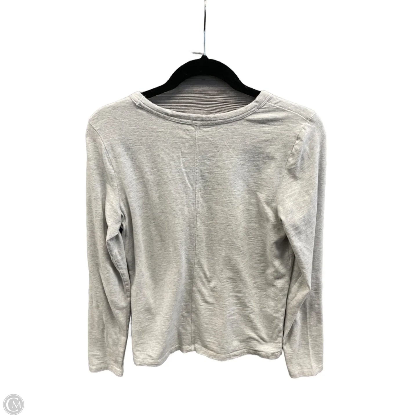 Top Long Sleeve Basic By Gap In Grey, Size: S