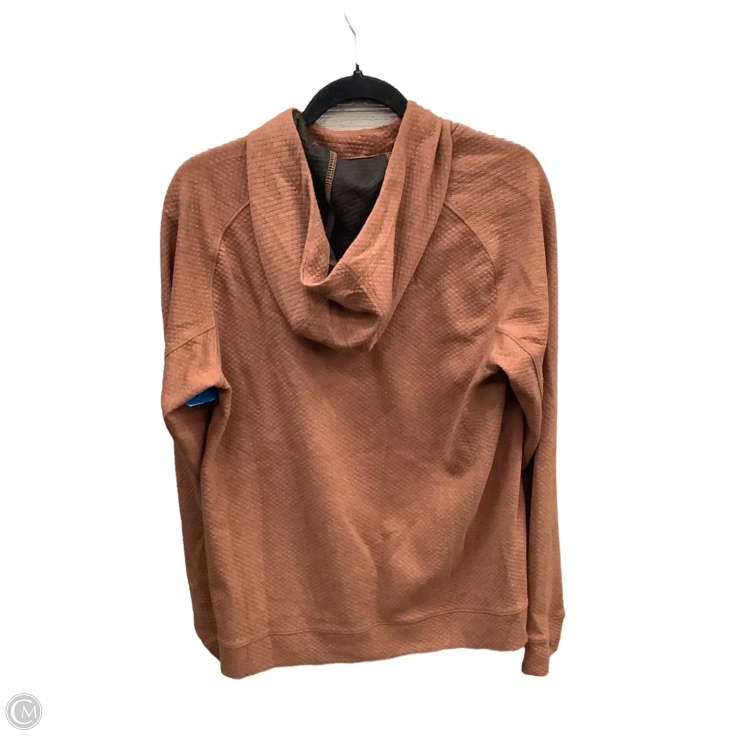 Sweatshirt Hoodie By Eddie Bauer In Brown, Size: S