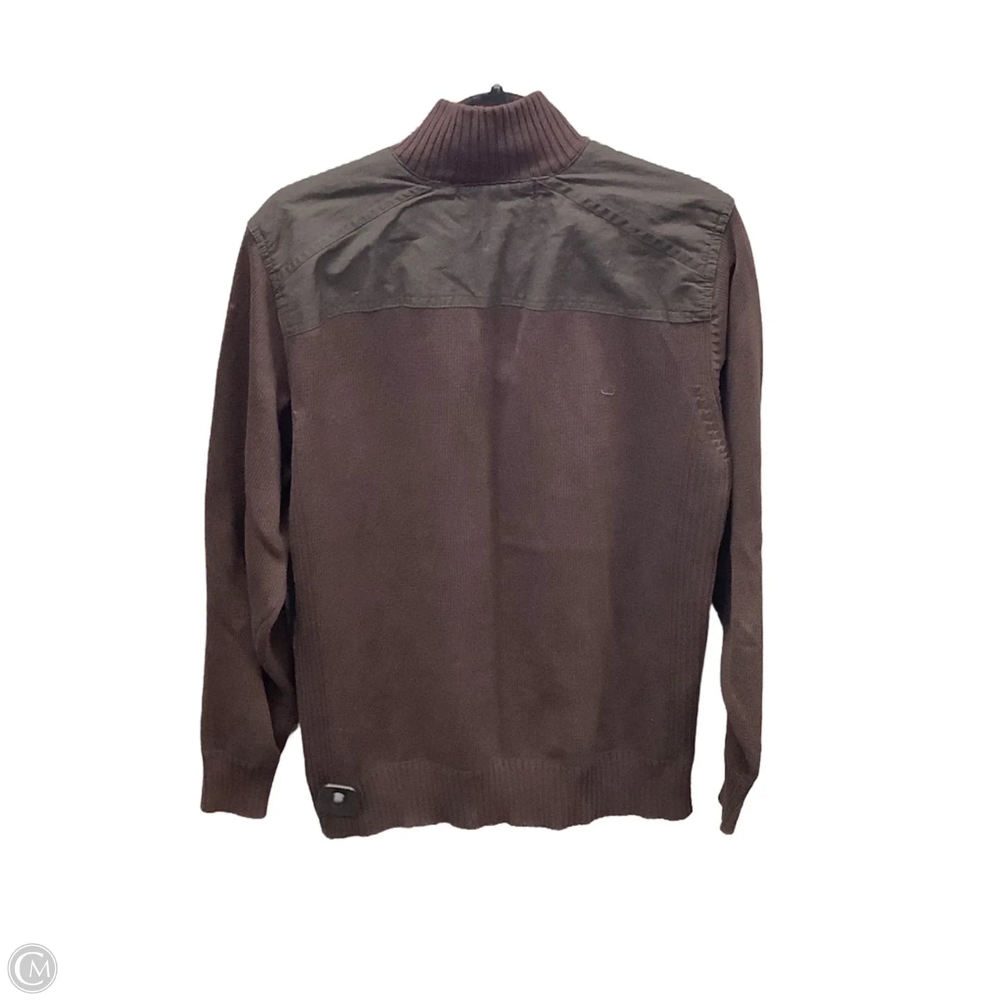 Sweater Luxury Designer By Oscar De La Renta In Brown, Size: L