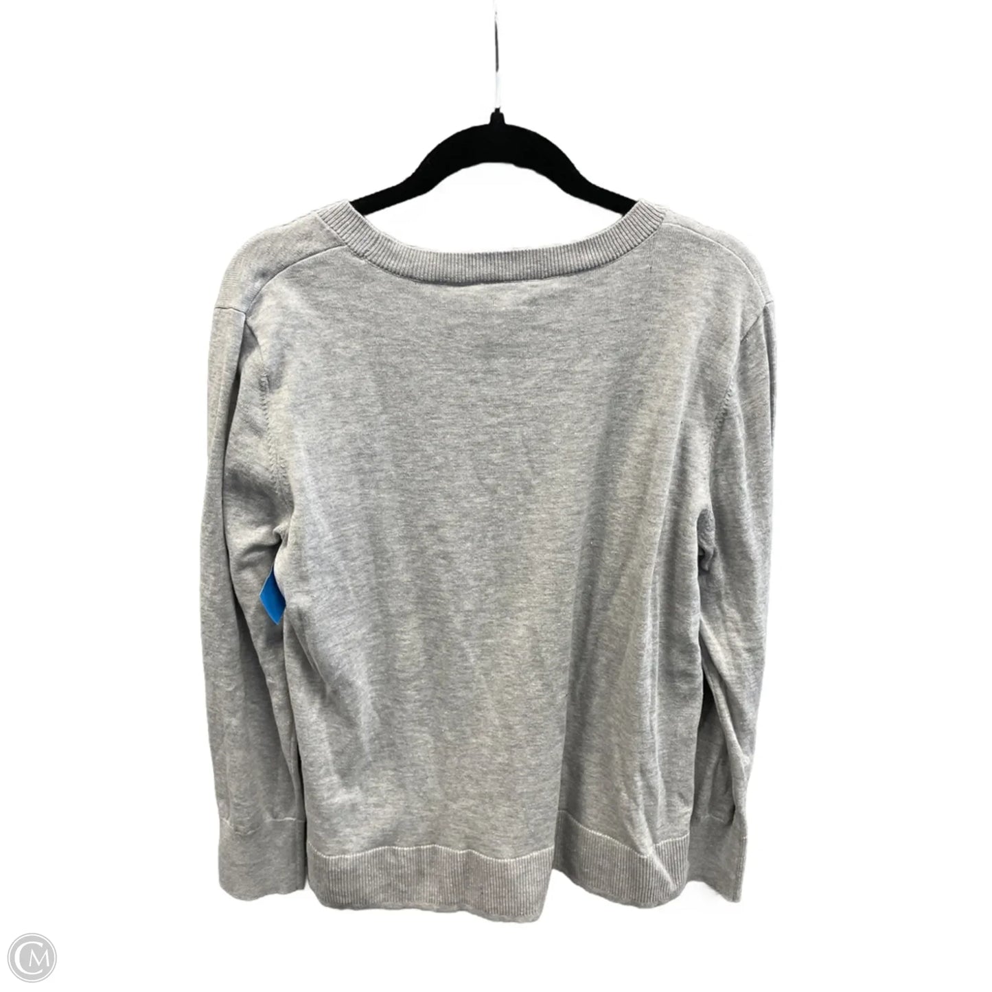 Top Long Sleeve By Time And Tru In Grey, Size: Xl