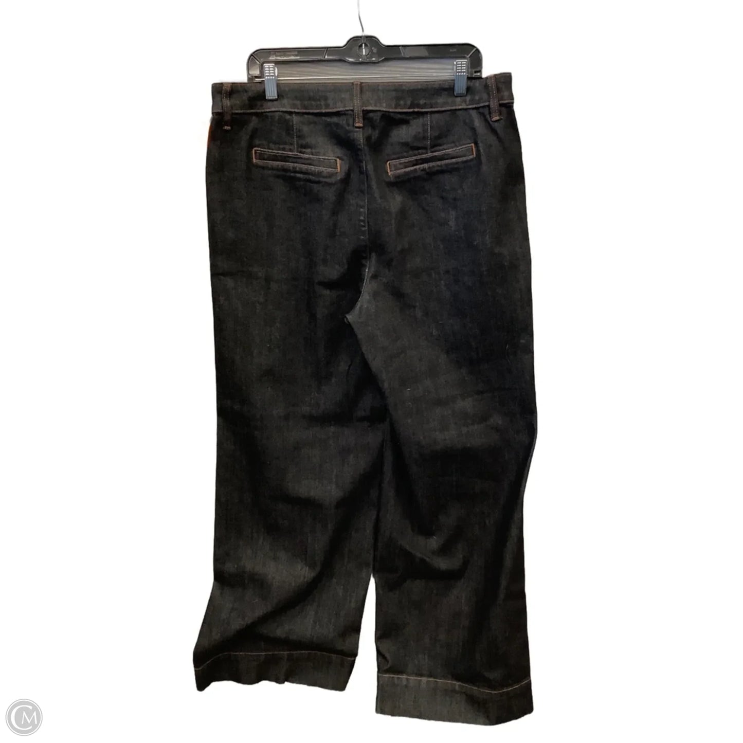 Jeans Wide Leg By Chicos In Black Denim, Size: 14