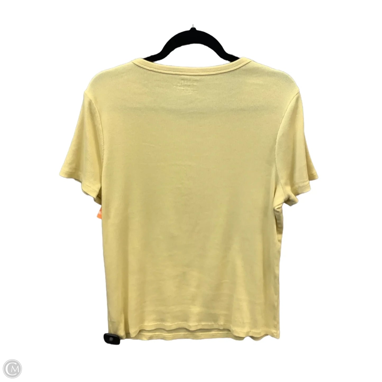Top Short Sleeve By Time And Tru In Yellow, Size: Xl