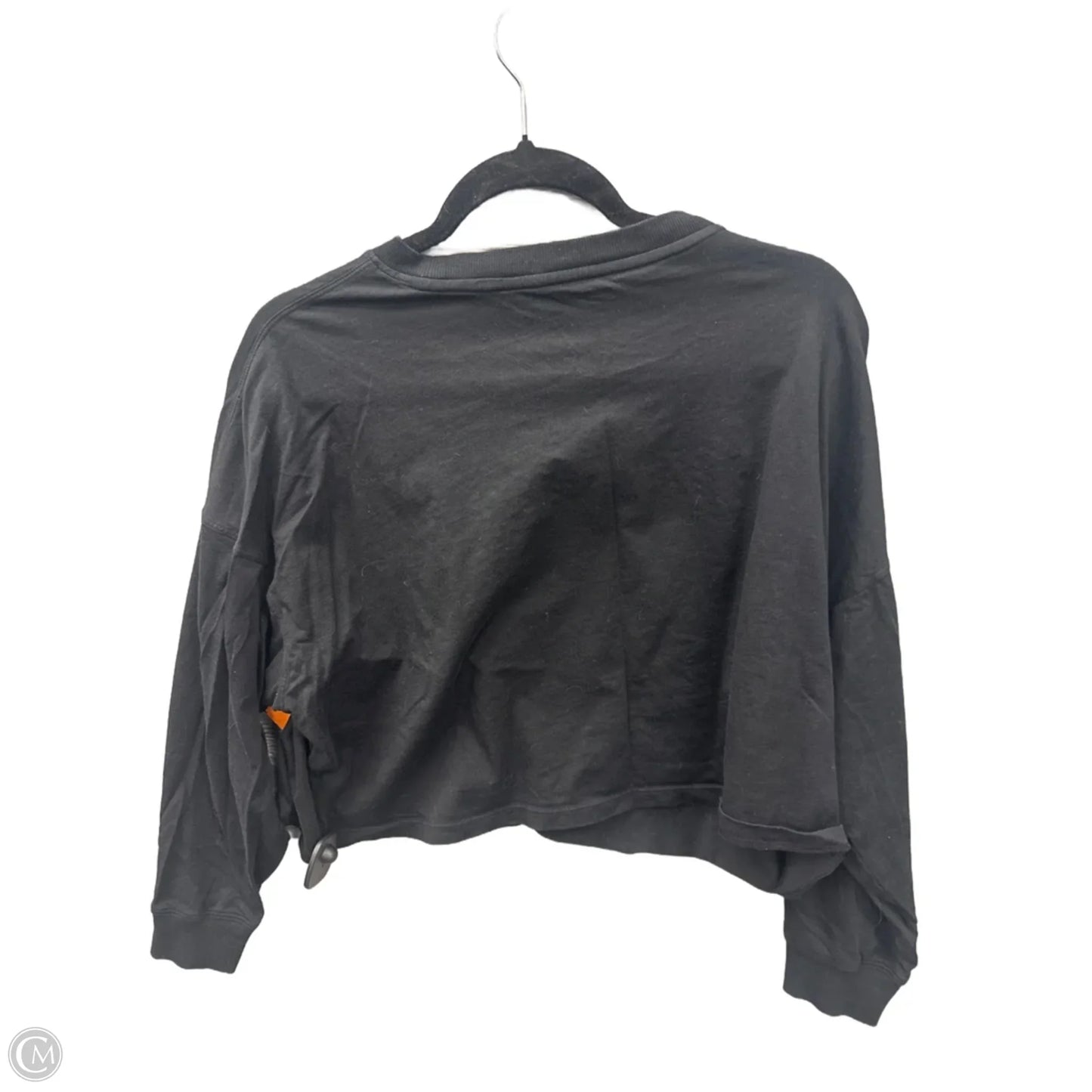 Athletic Top Long Sleeve Crewneck By Dkny In Black, Size: L