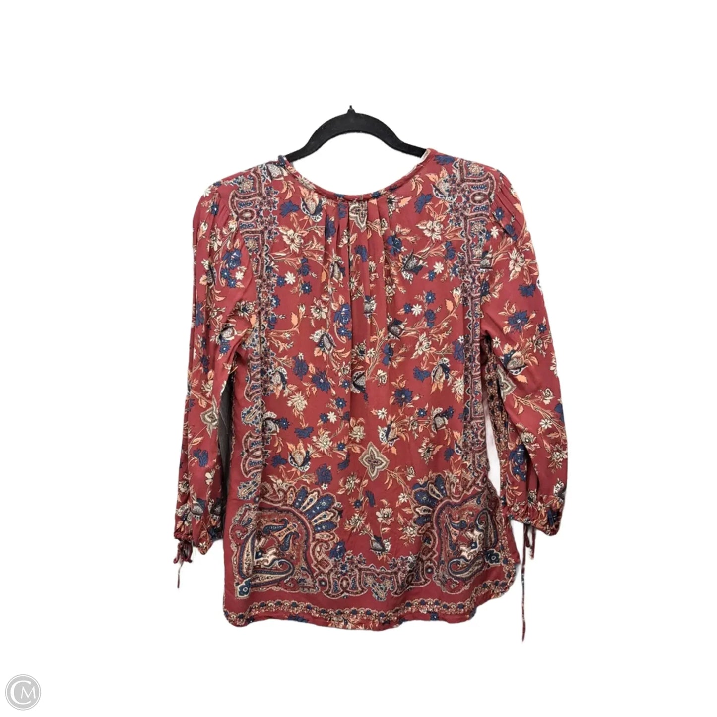 Top Long Sleeve By Lucky Brand In Red, Size: S