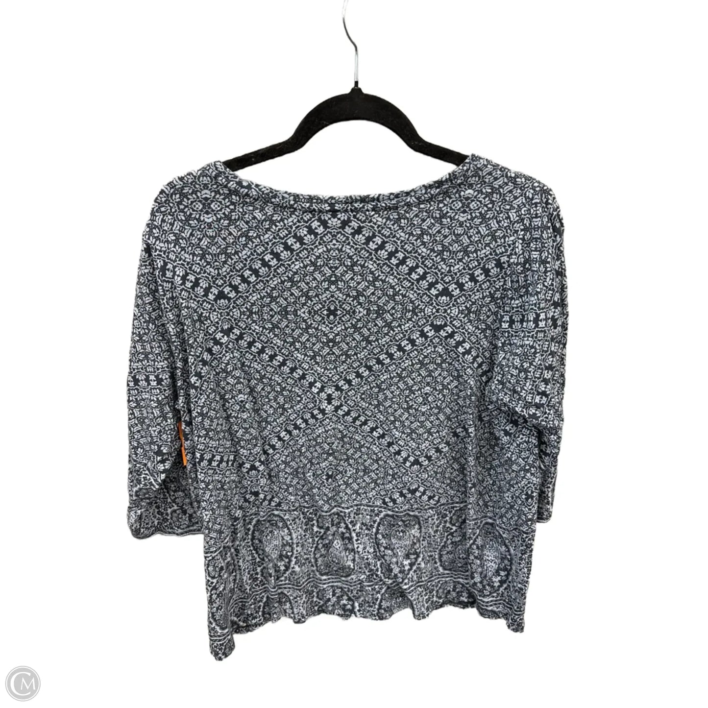 Top Long Sleeve By Lucky Brand In Blue, Size: 1x