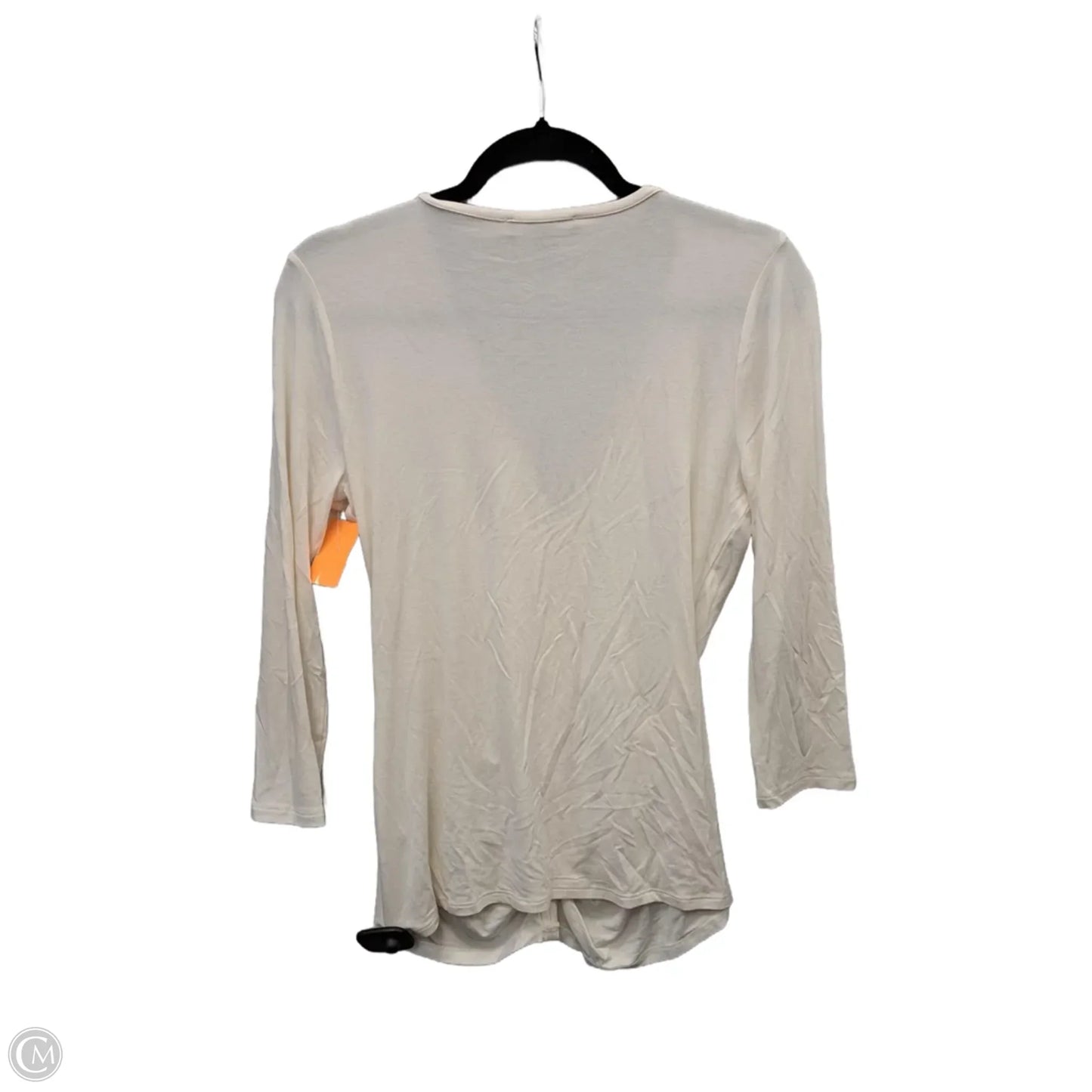 Blouse Long Sleeve By White House Black Market In Cream, Size: S