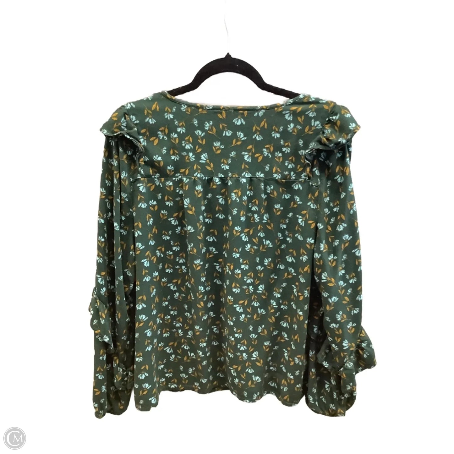 Top Long Sleeve By Sonoma In Green, Size: Xl