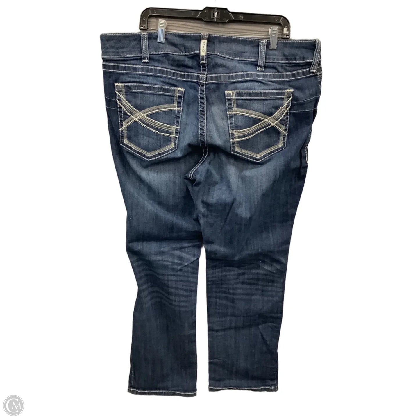 Jeans Straight By Ariat In Blue Denim, Size: 20