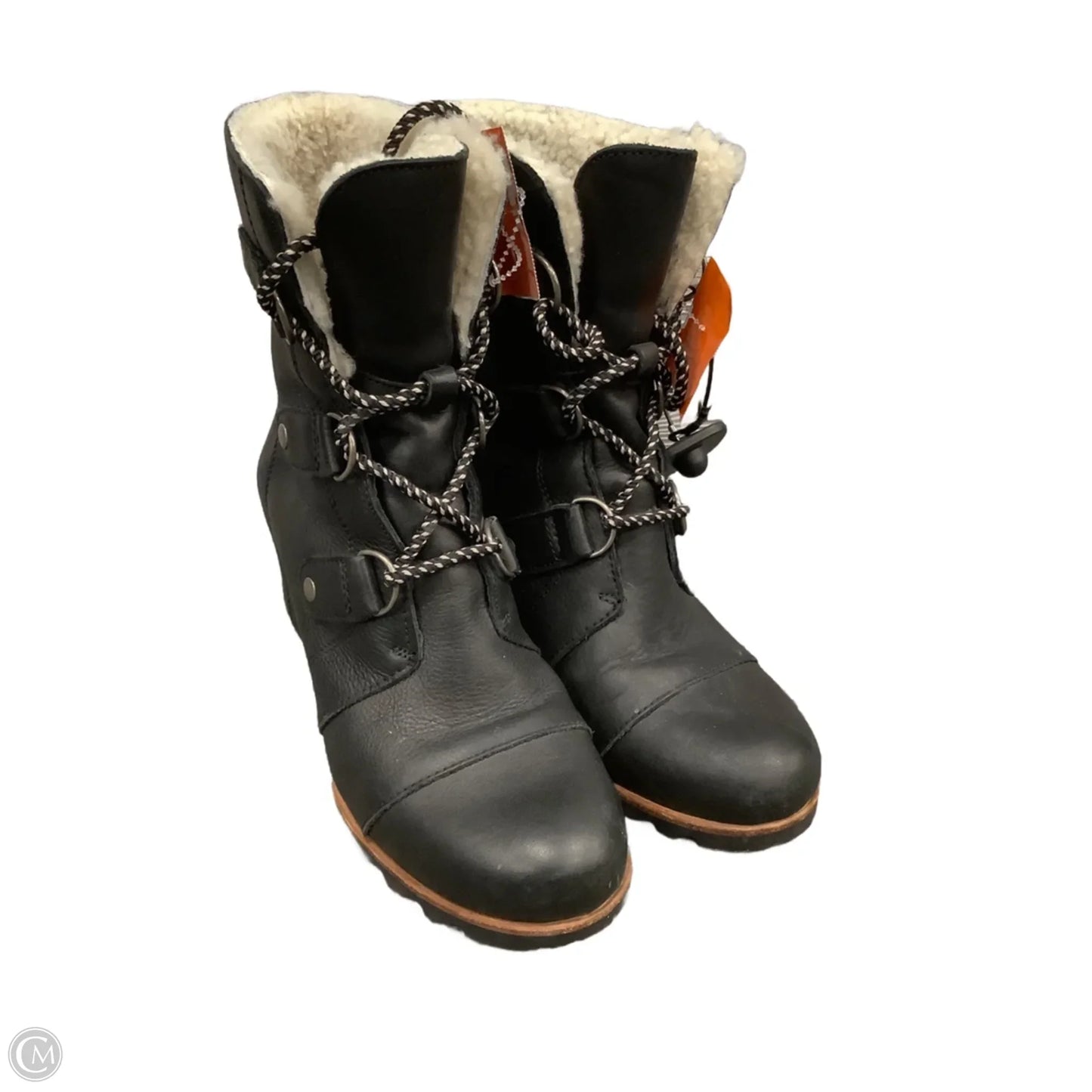 Boots Ankle Heels By Sorel In Black, Size: 8.5