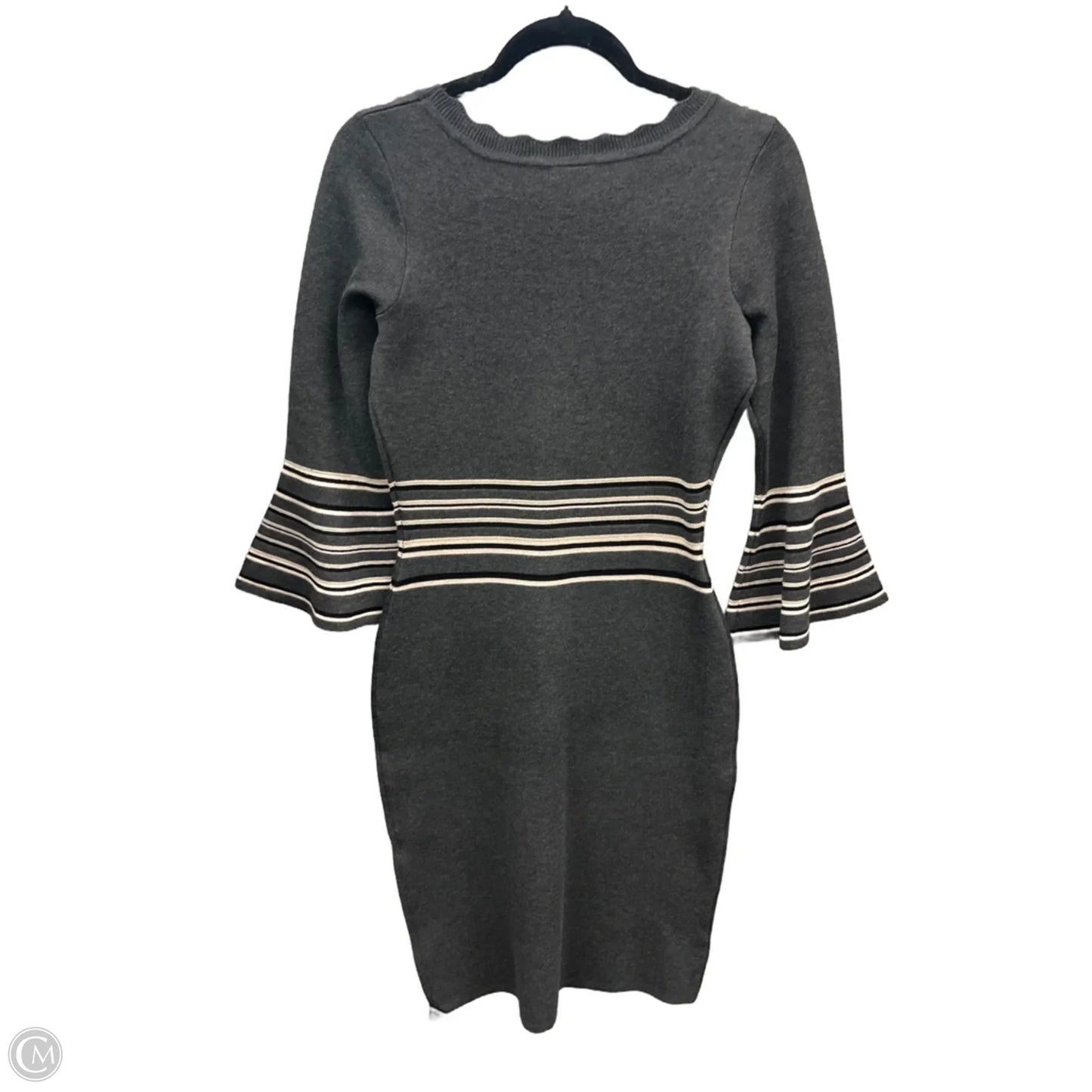 Dress Sweater By Gabby Skye In Grey, Size: M