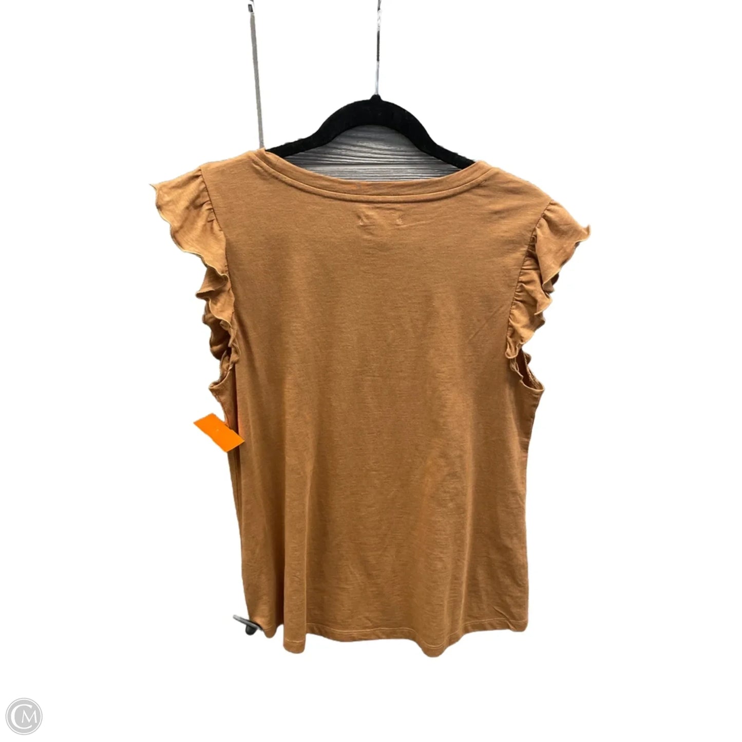 Top Short Sleeve By Maurices In Brown, Size: M