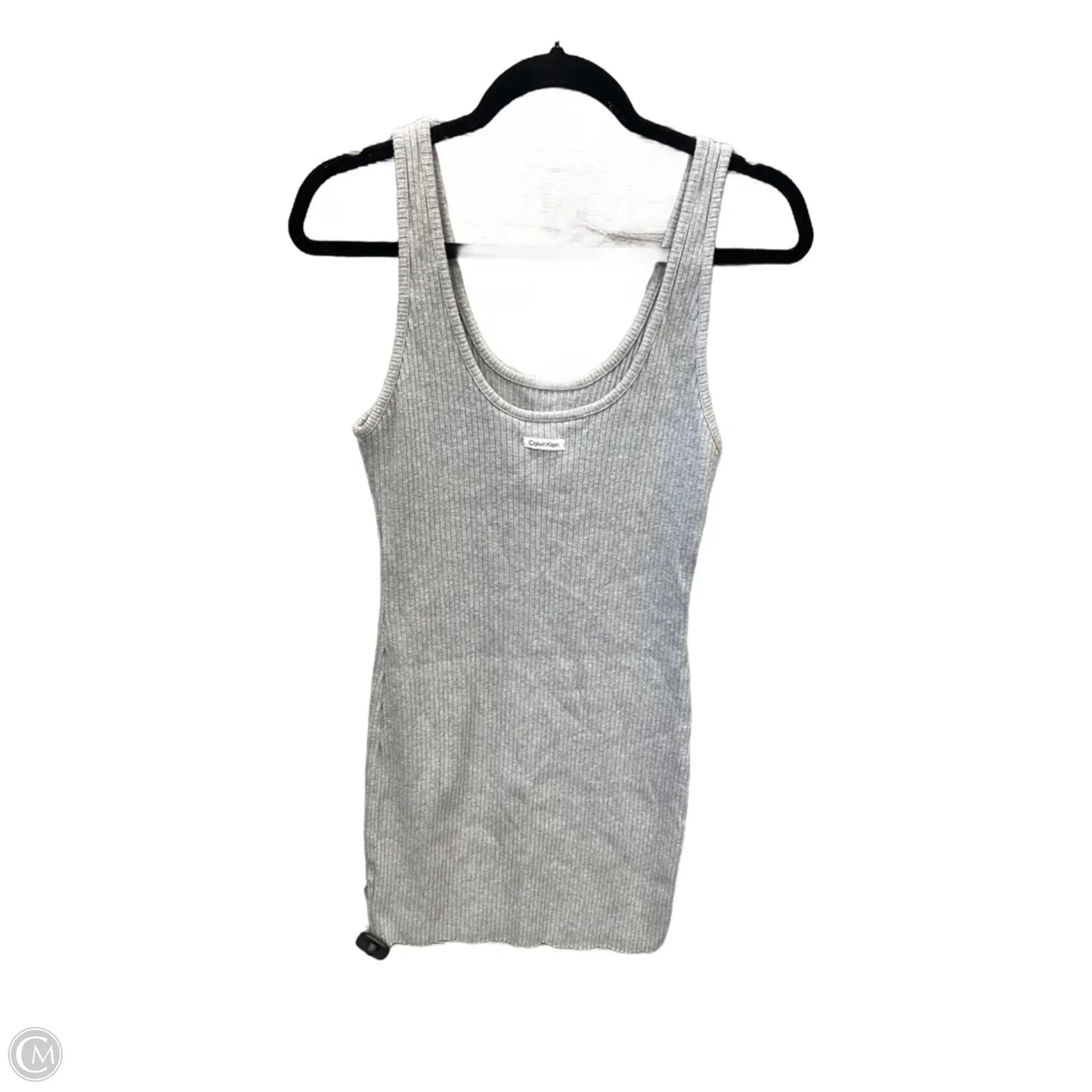 Dress Casual Short By Calvin Klein In Grey, Size: M