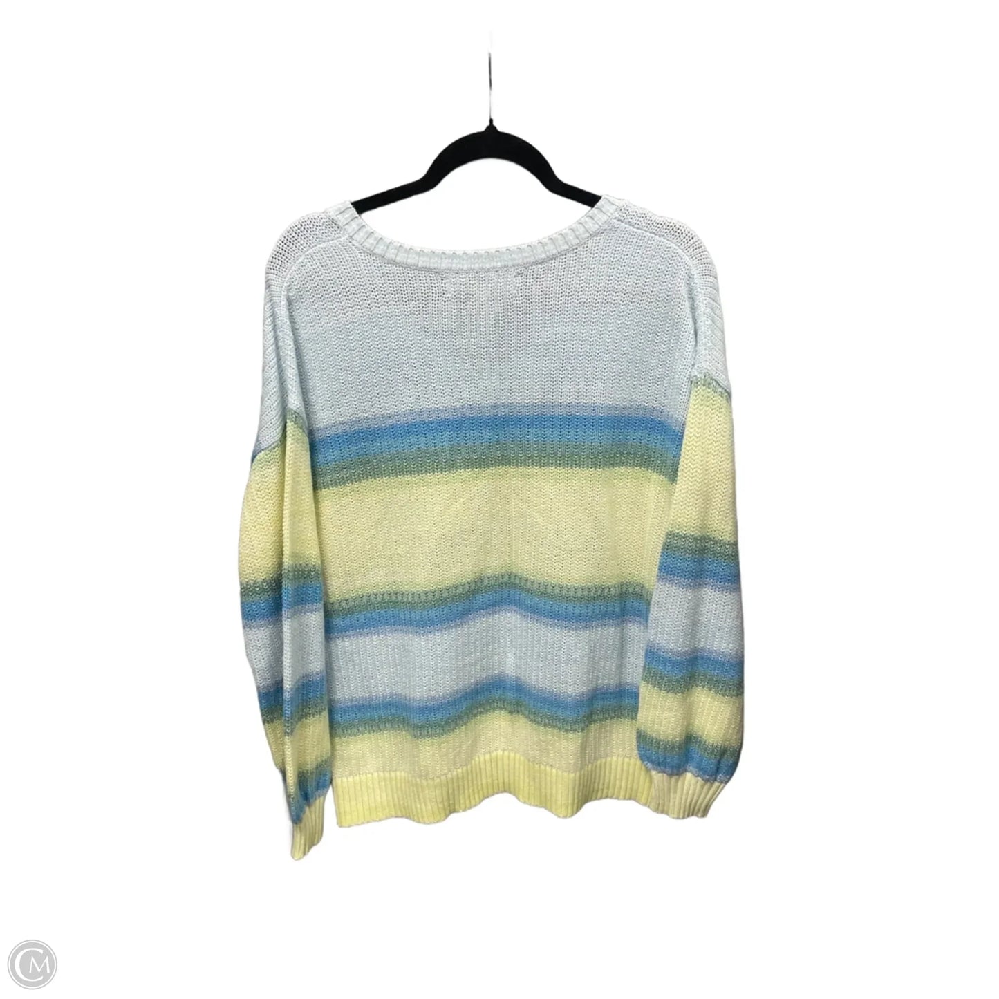 Sweater By Loft In Blue & Yellow, Size: L