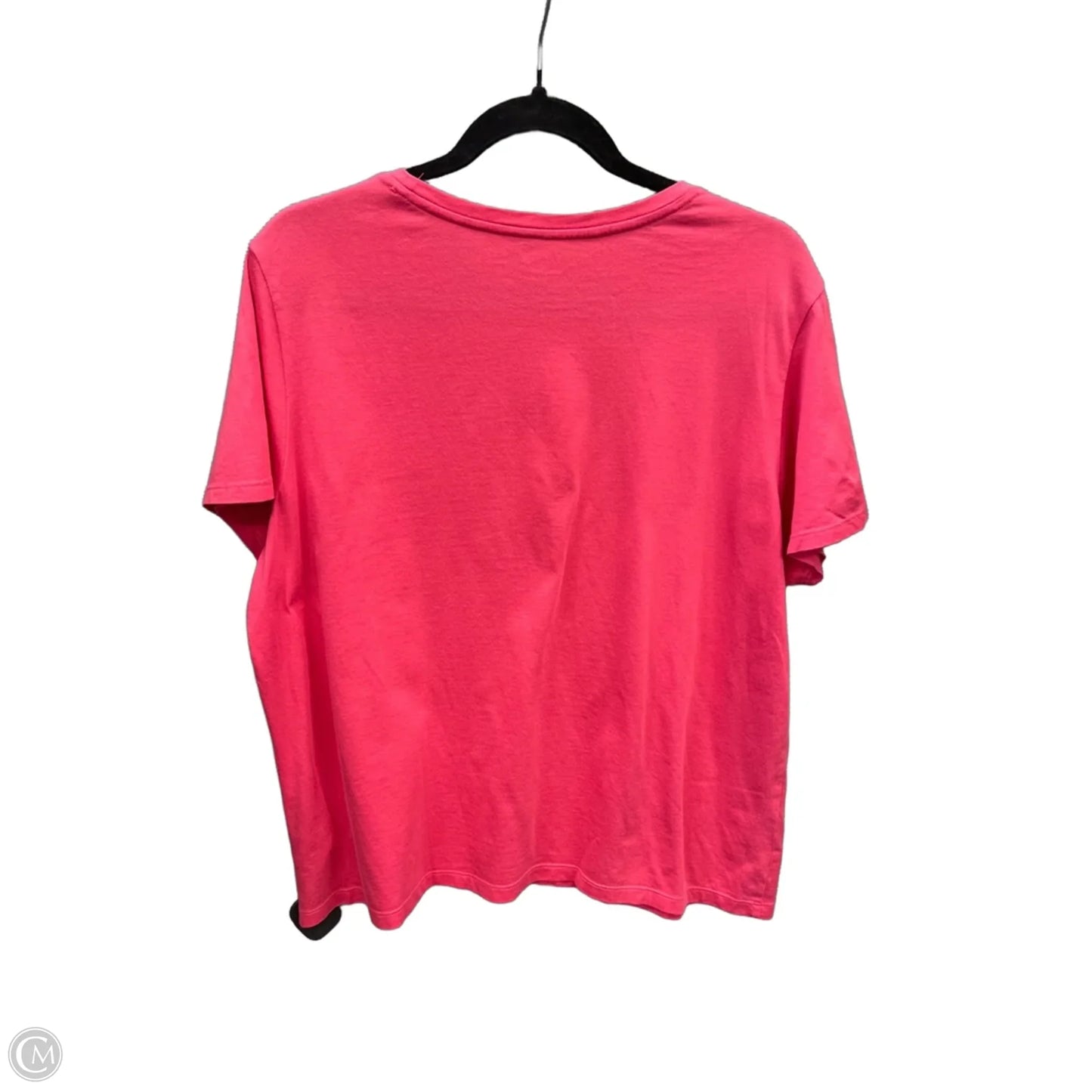 Top Short Sleeve Basic By Lands End In Pink, Size: Xlp