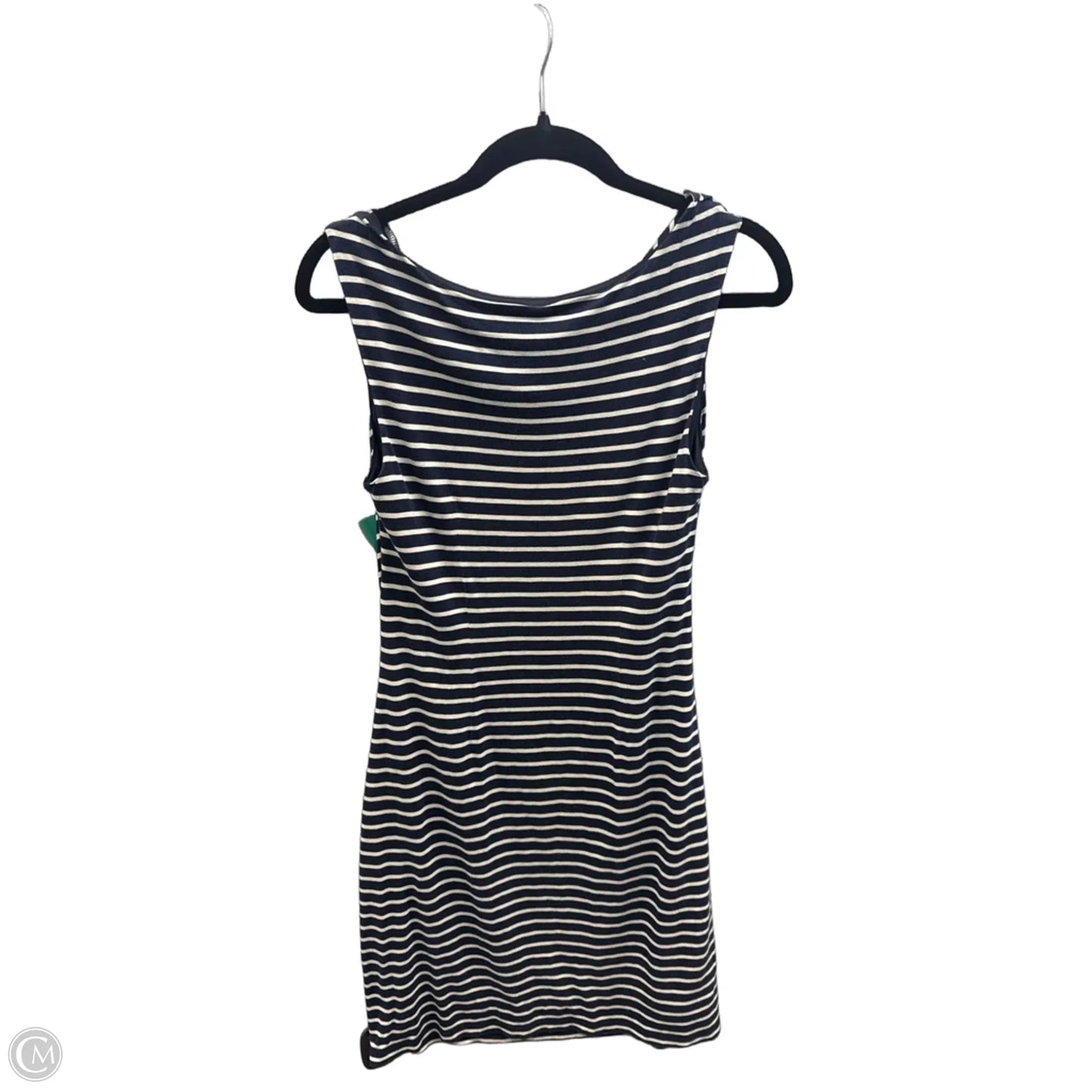 Dress Casual Midi By Loft In Striped Pattern, Size: M