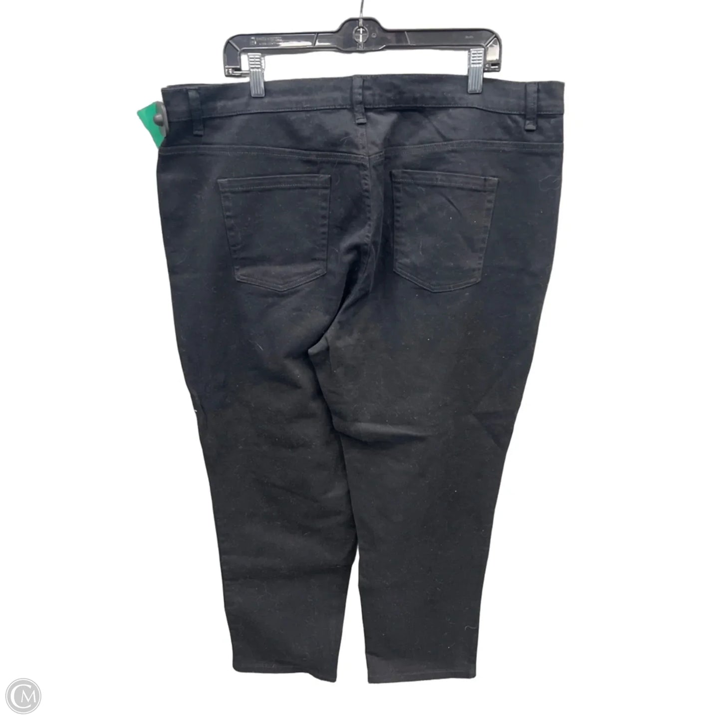 Jeans Straight By Gloria Vanderbilt In Black, Size: 20