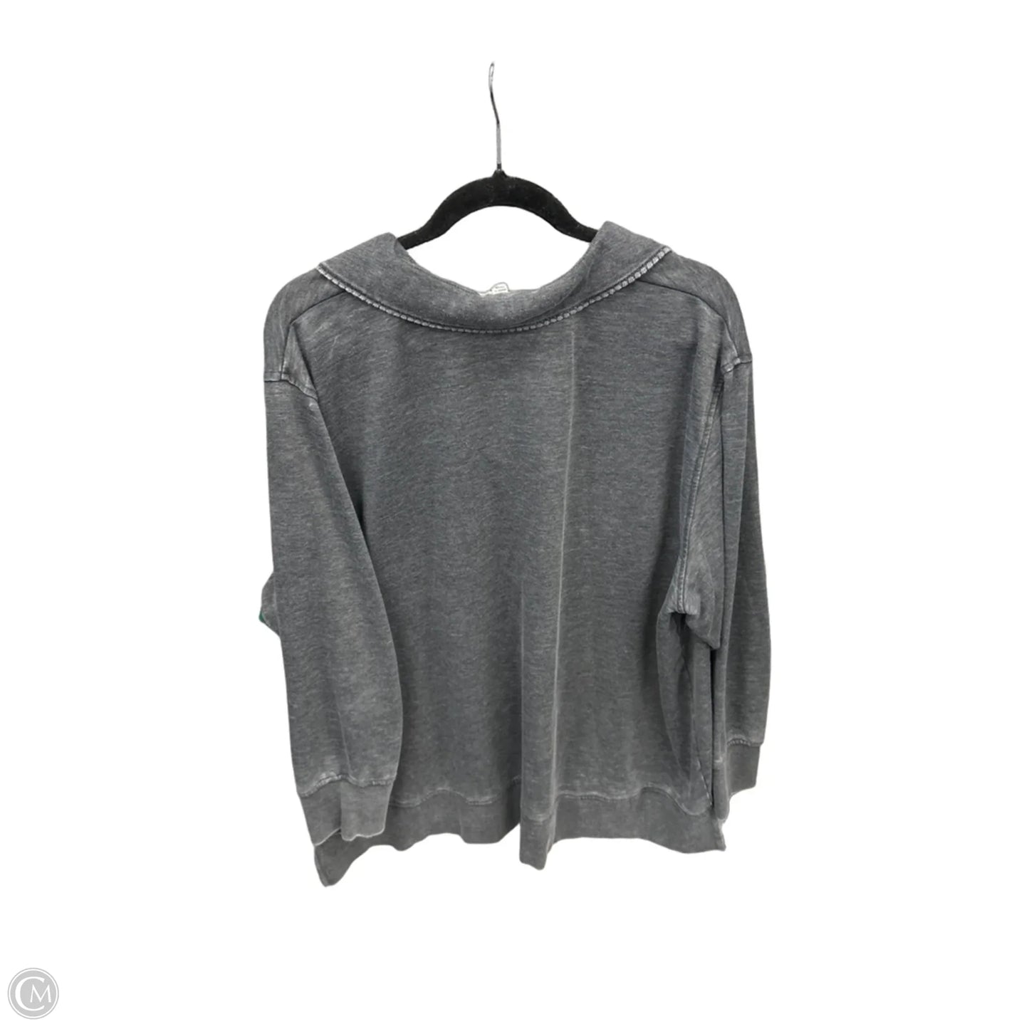 Top Long Sleeve By Jane And Delancey In Grey, Size: 2x