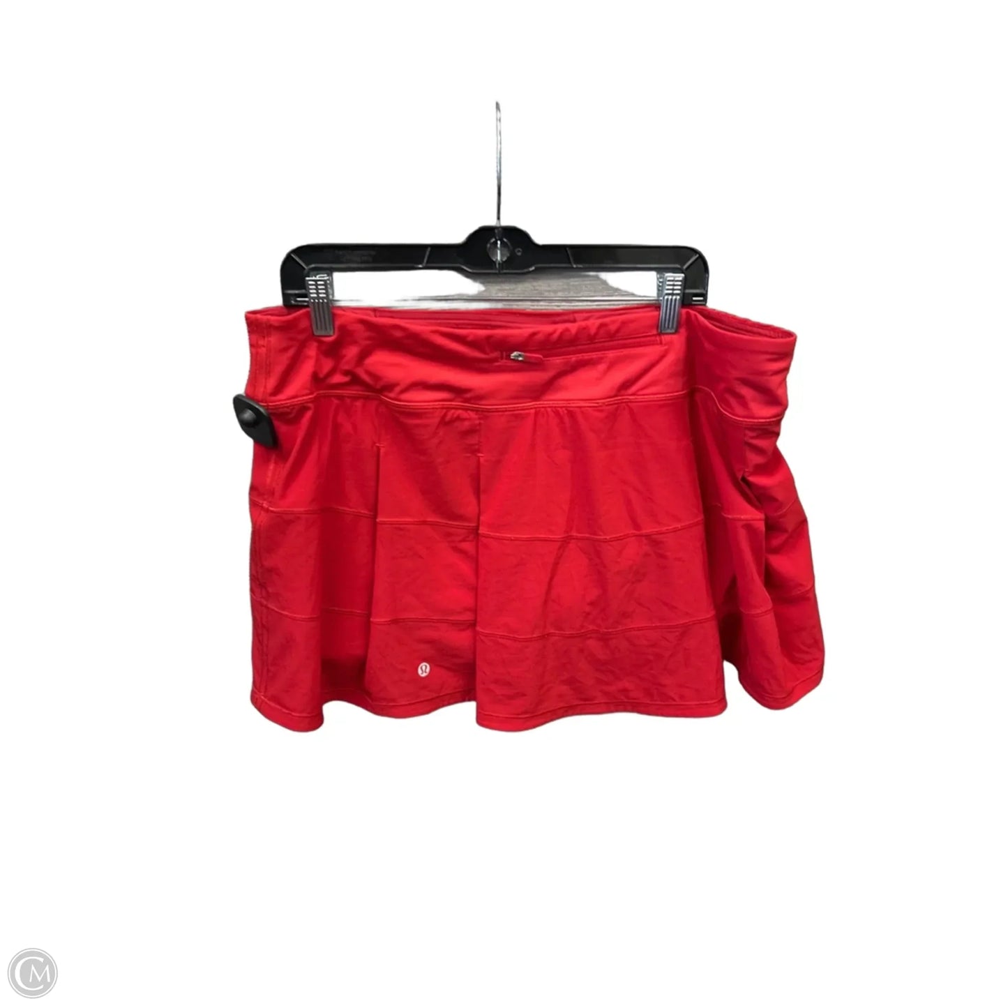 Athletic Skort By Lululemon In Red, Size: 14