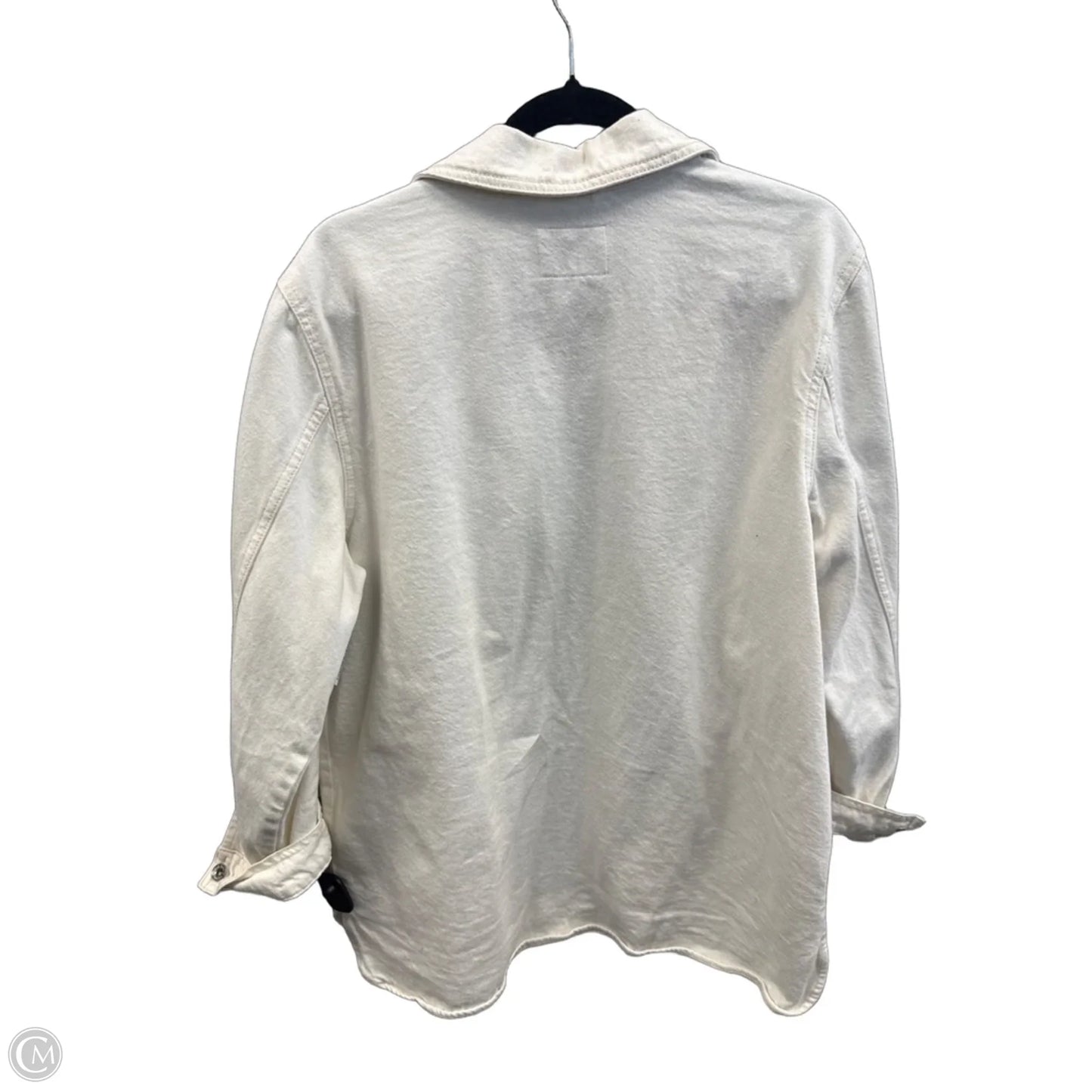 Jacket Denim By Old Navy In Cream Denim, Size: L