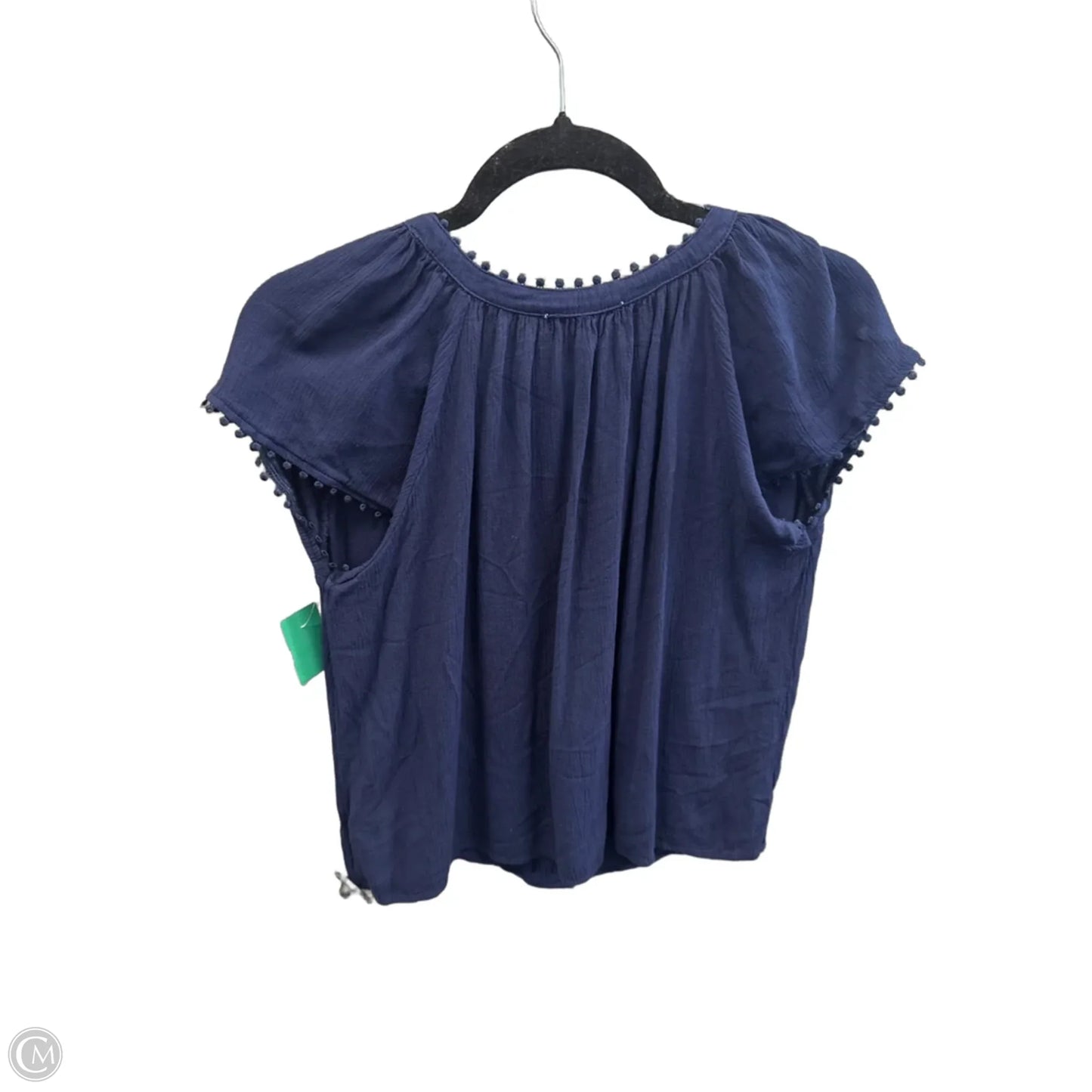 Top Short Sleeve By Angels In Navy, Size: S