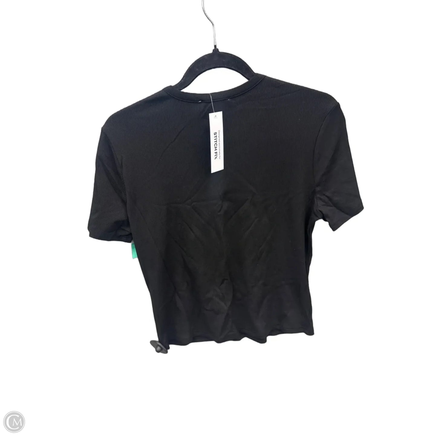 Top Short Sleeve By Gilli In Black, Size: L
