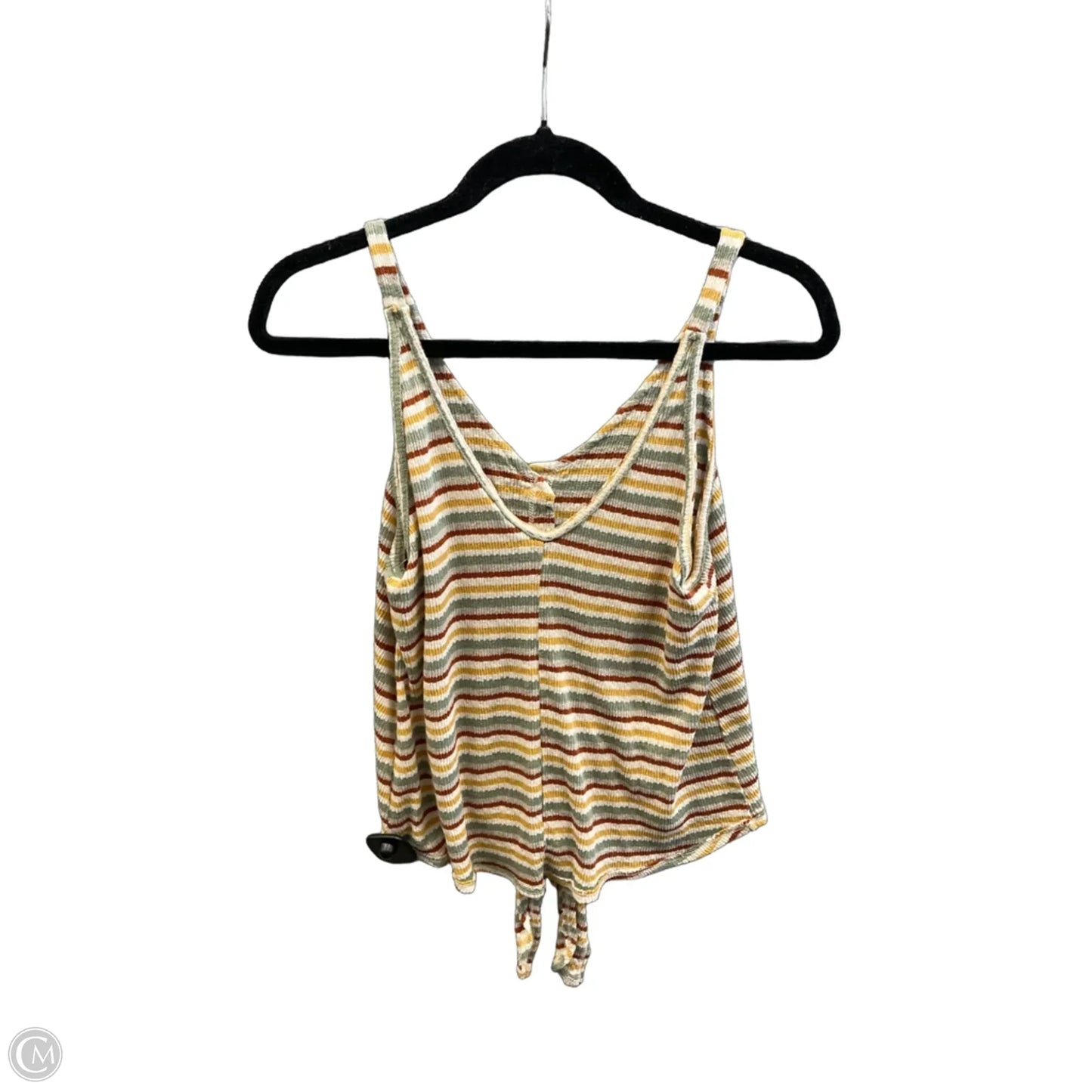 Top Sleeveless By Blu Pepper In Striped Pattern, Size: S