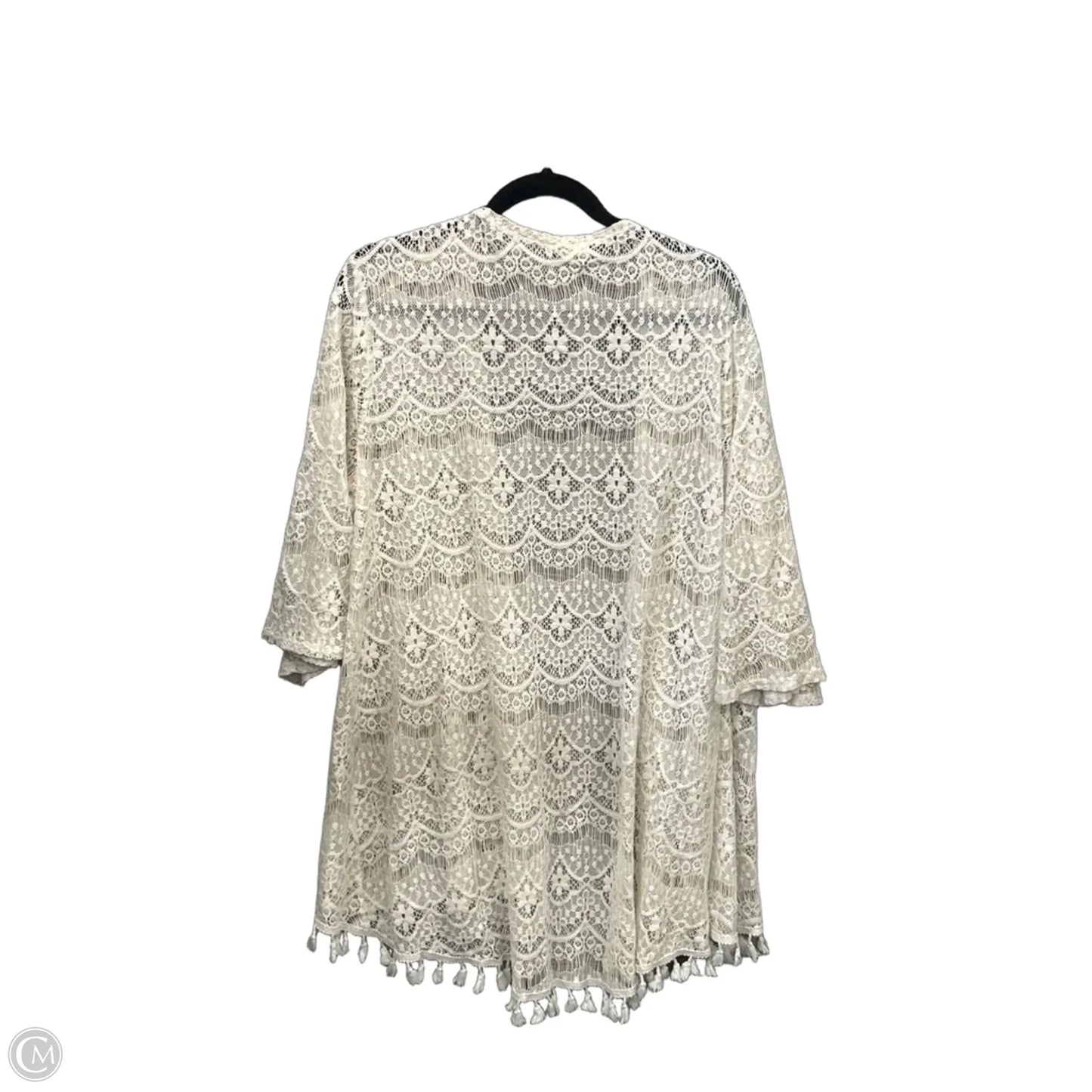 Kimono By Indigo Rose In White, Size: 2x