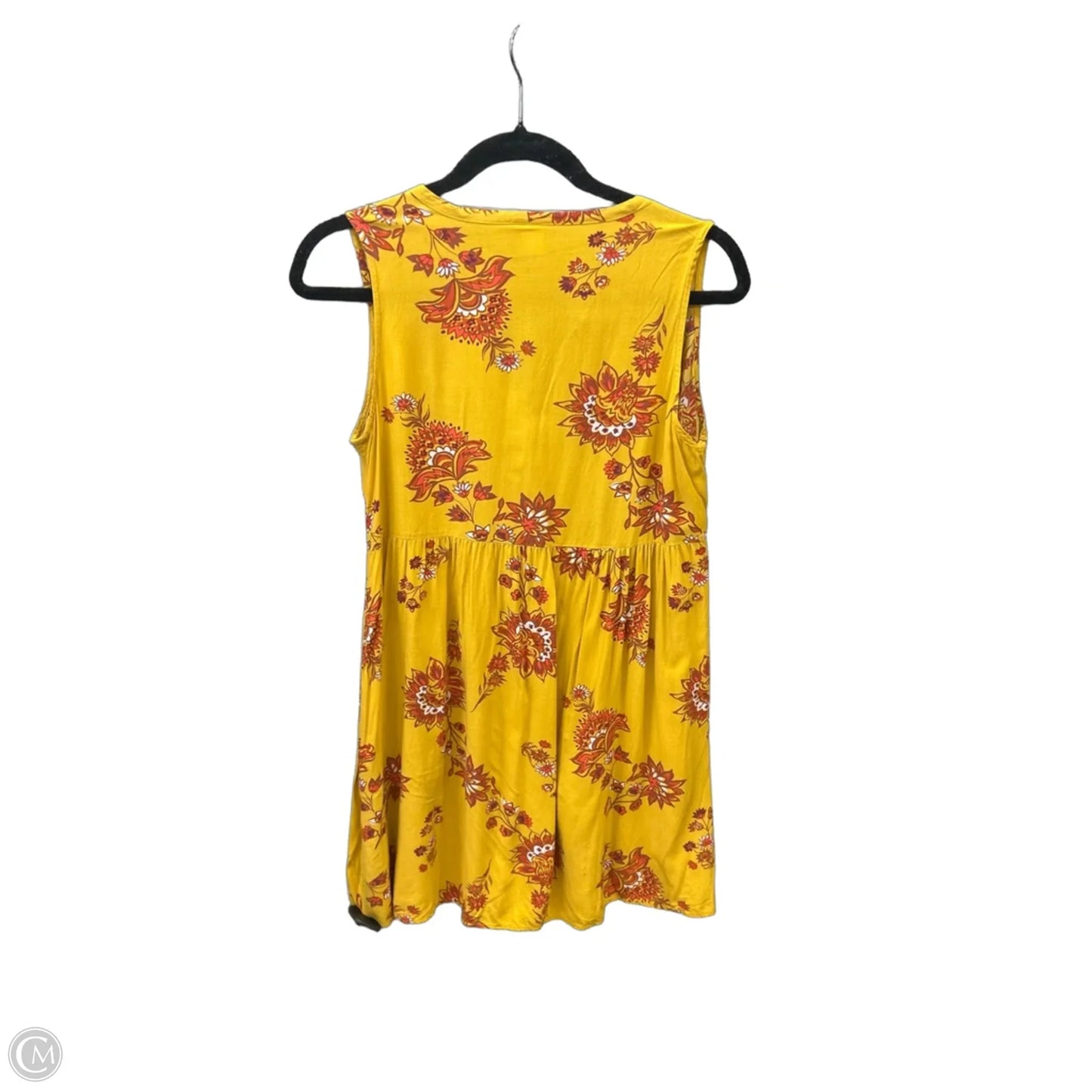 Dress Casual Midi By Old Navy In Yellow, Size: M