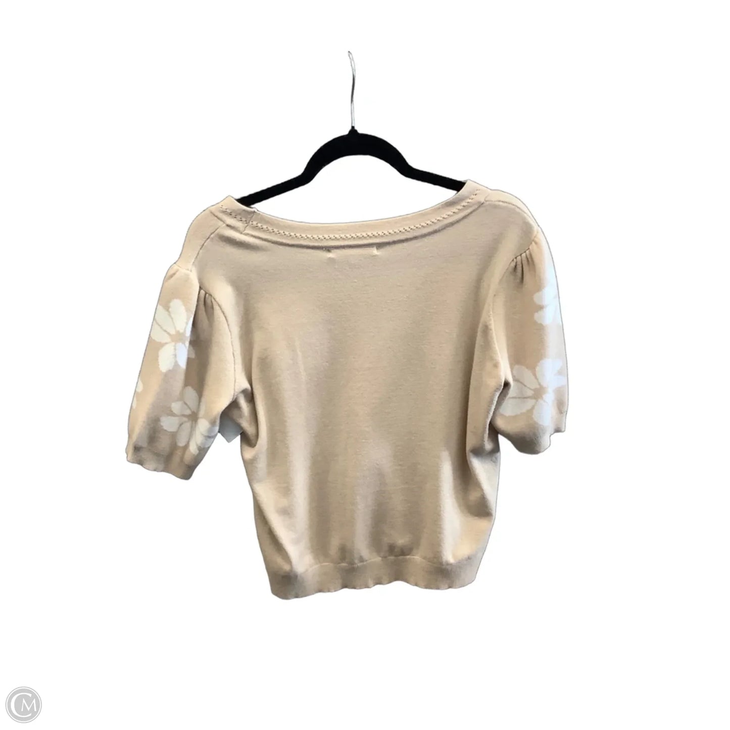 Sweater Short Sleeve By Clothes Mentor In Tan, Size: Xlp